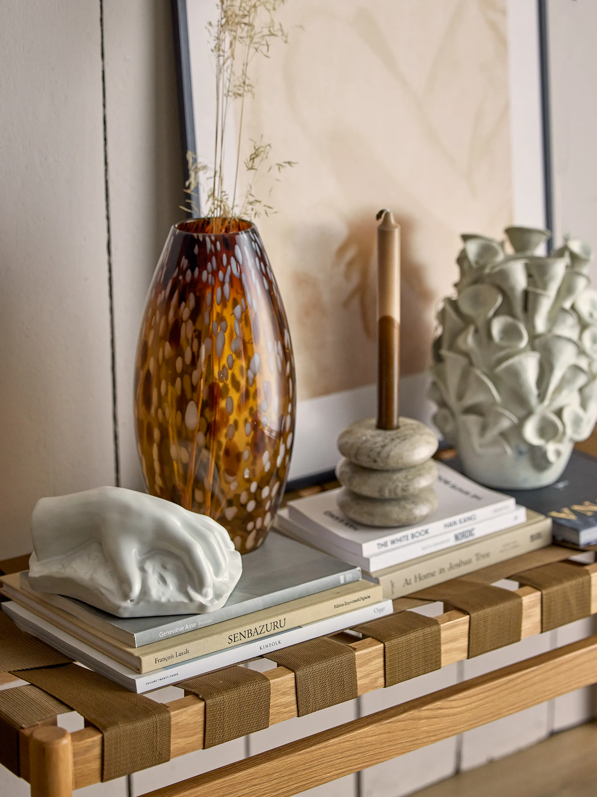 Jarrón Daraz 32 cm, marrón Bloomingville