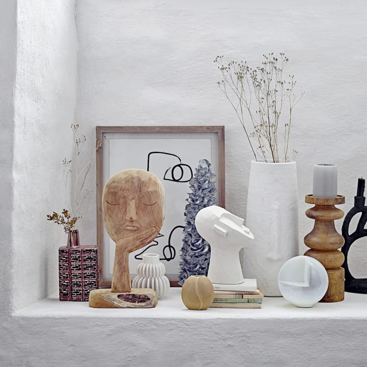 Jarrón decorativo Bloomingville 40 cm, blanco Bloomingville