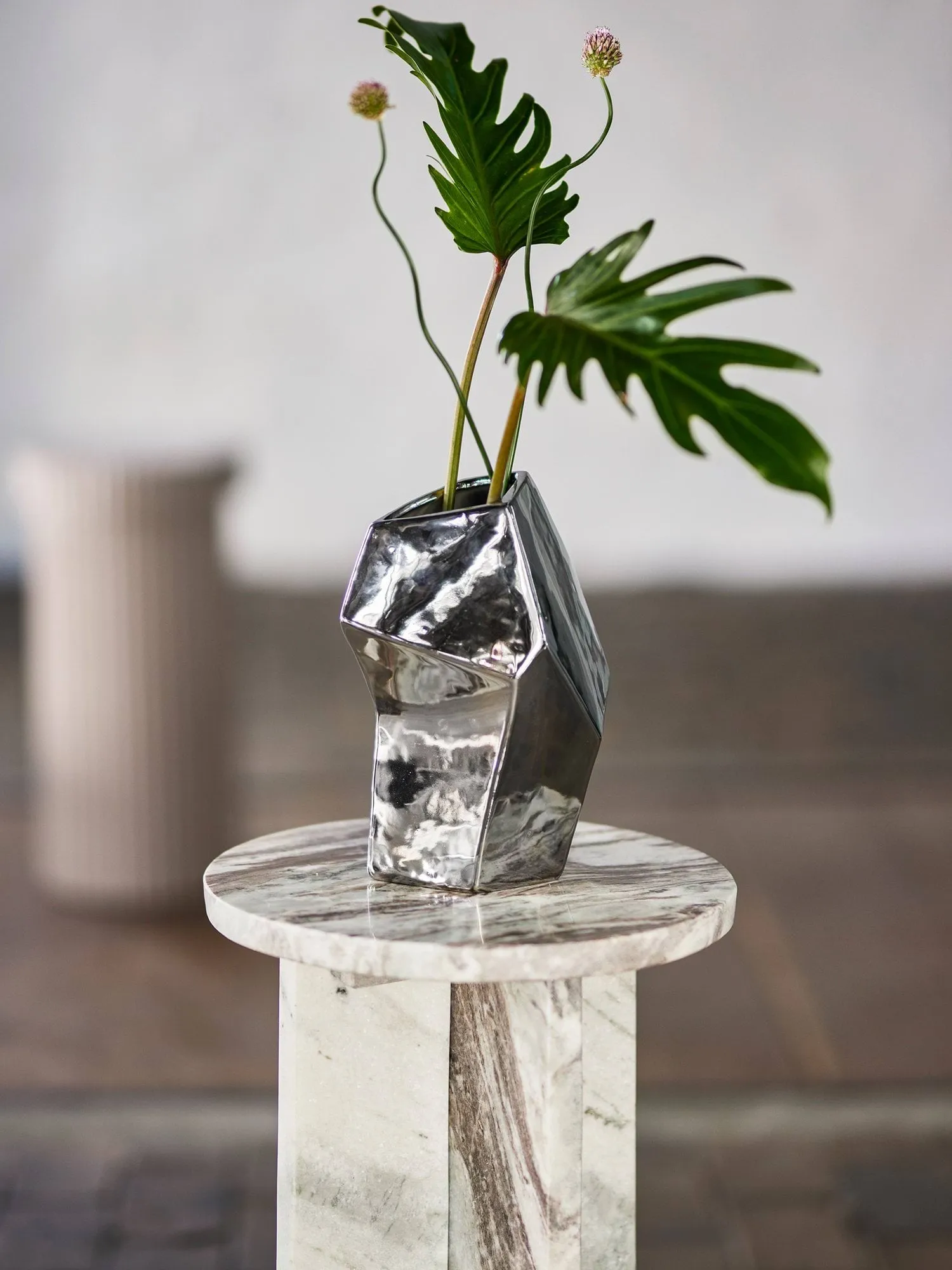 Jarrón Dimona, Silver, 15x23 cm Bloomingville