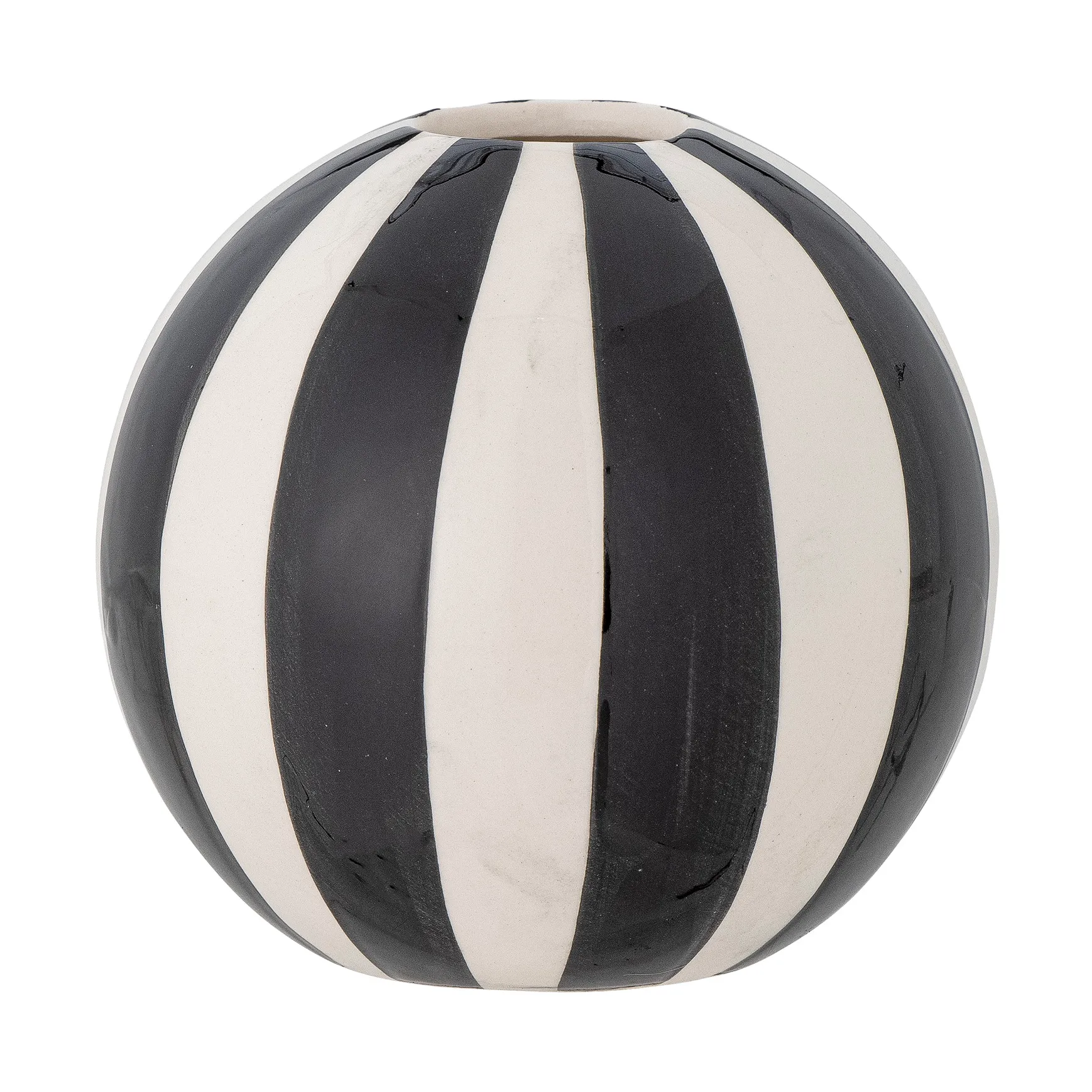 Jarrón Eja Ø10,5 cm, Negro-blanco Bloomingville