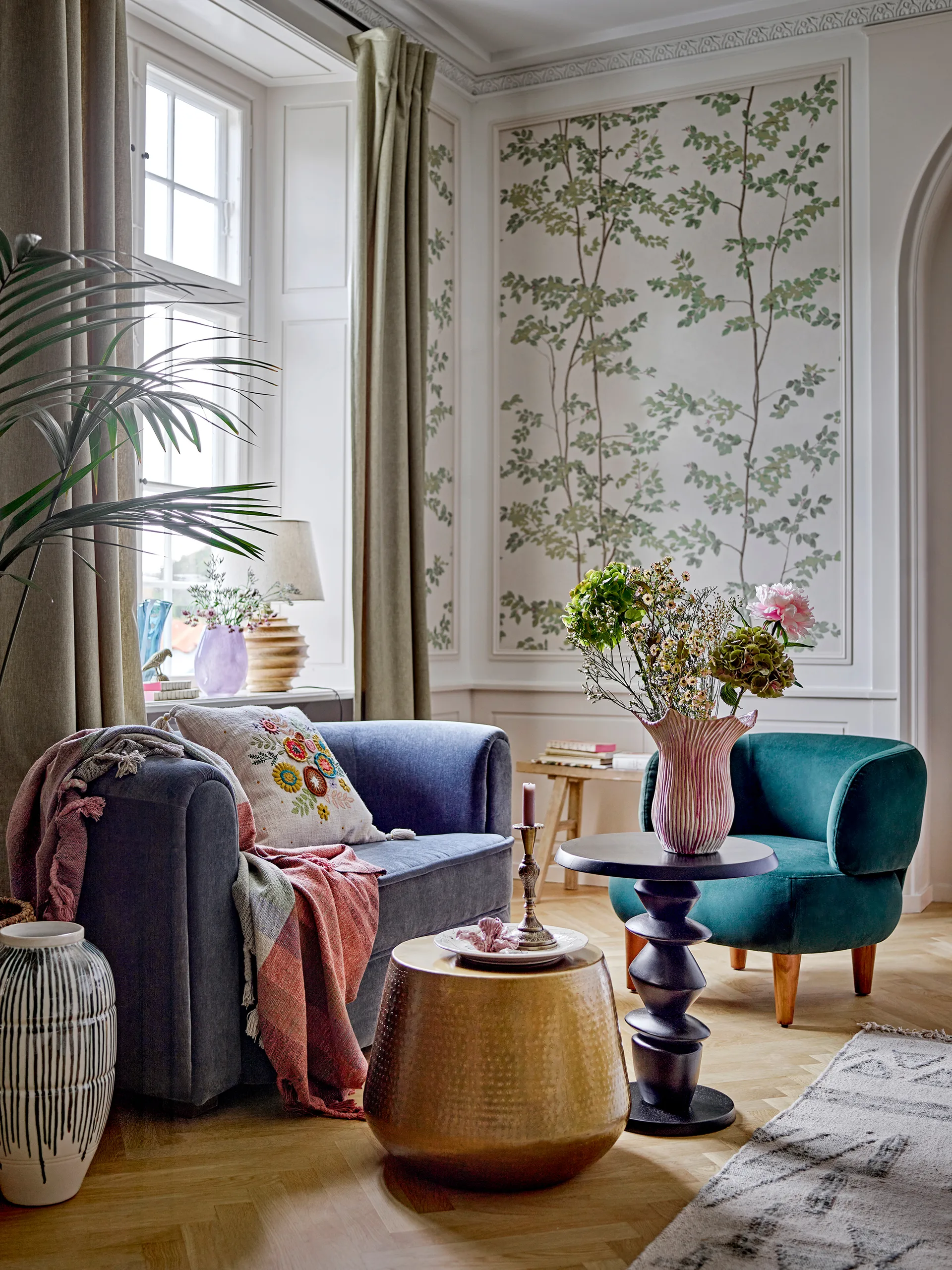 Jarrón Floral 29 cm, Rosa Bloomingville