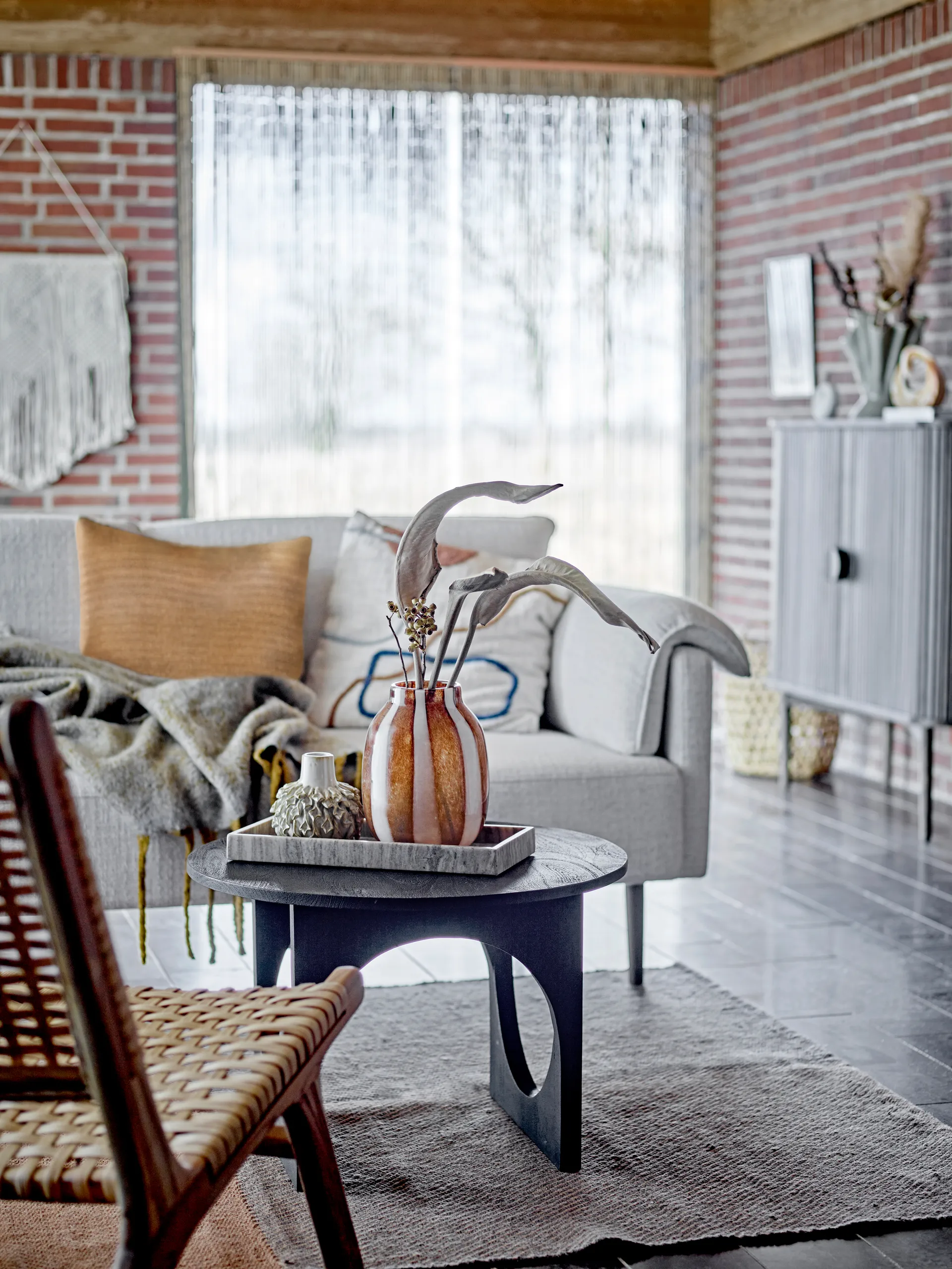 Jarrón Mayah 23 cm, Marrón Bloomingville