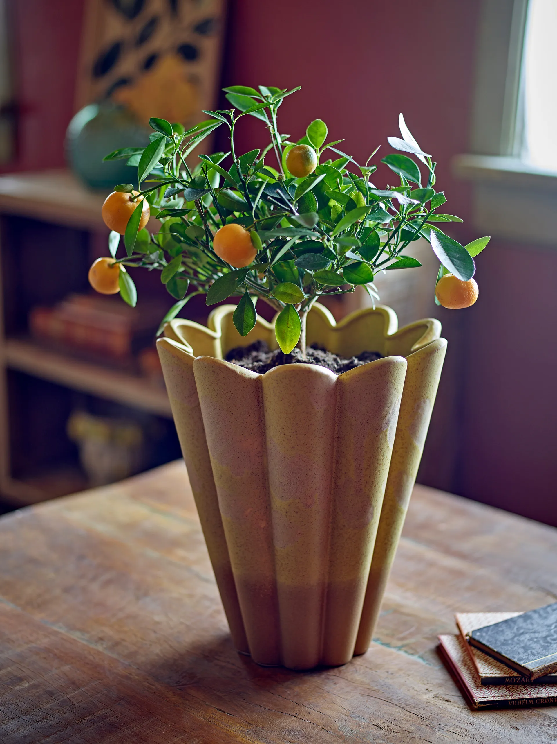 Jarrón Penn 25,5x29 cm, Amarillo Bloomingville