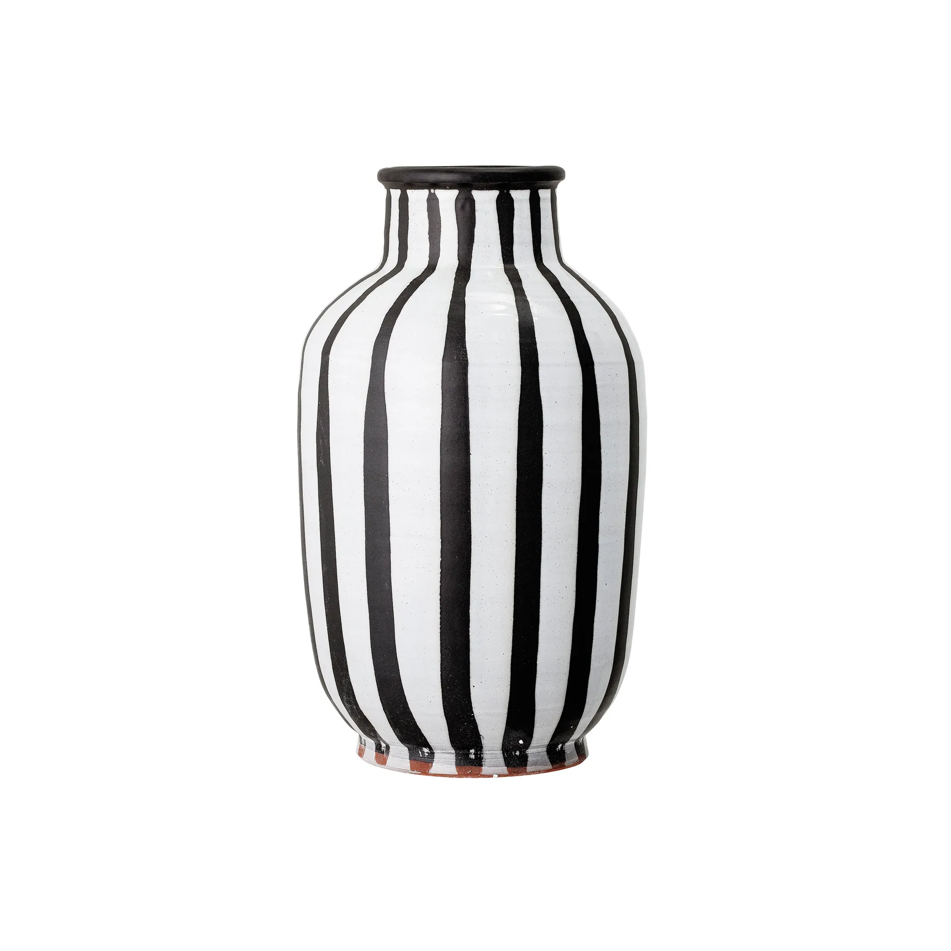 Jarrón Schila terracota 44 cm, negro-blanco Bloomingville