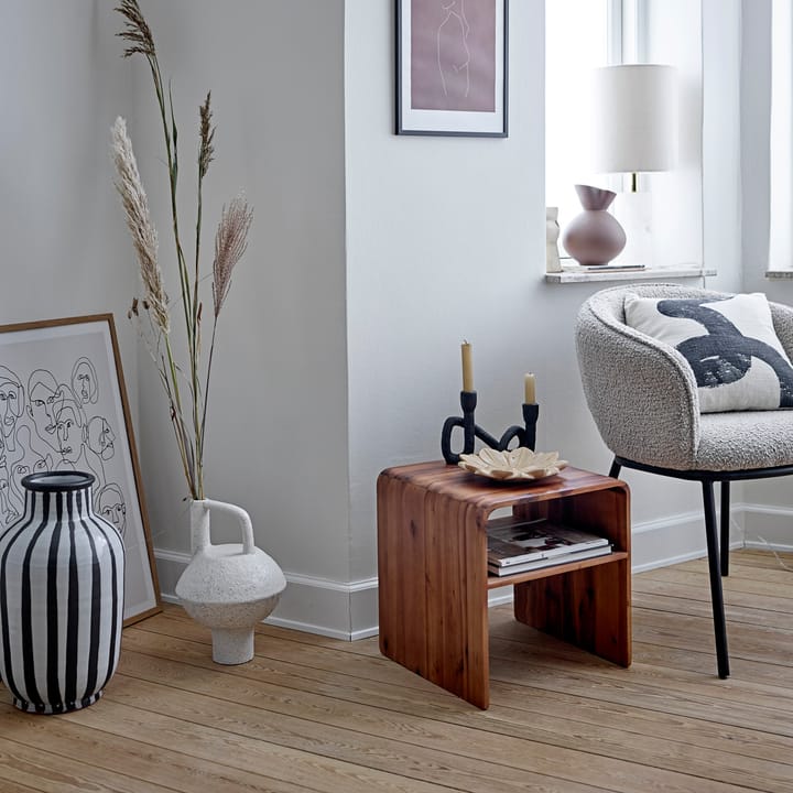 Jarrón Schila terracota 44 cm, negro-blanco Bloomingville