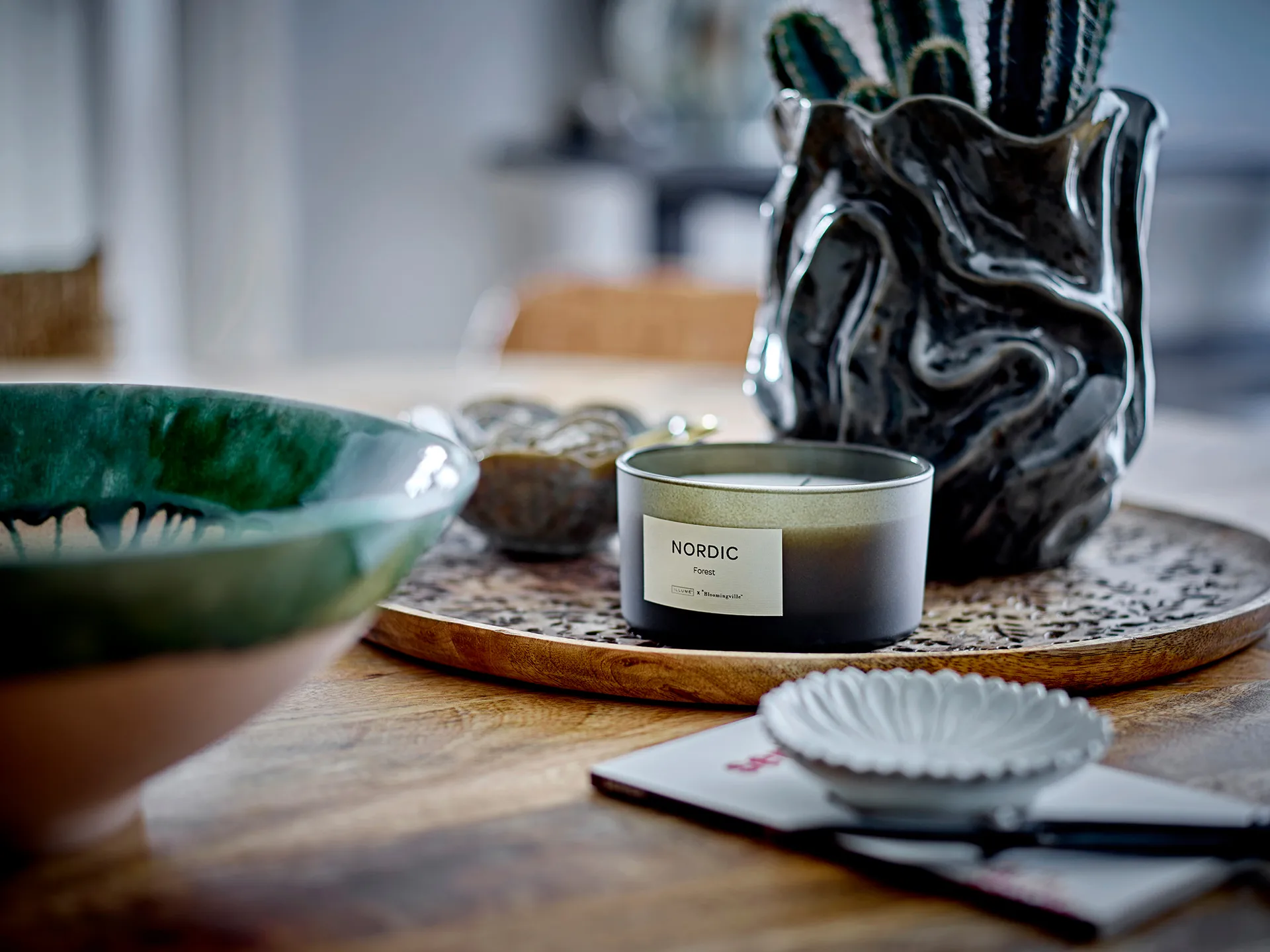 Jarrón Soumia 19 cm, Gris Bloomingville