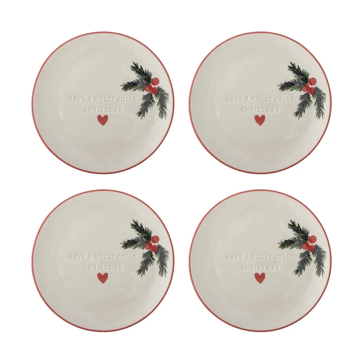 Jovida assiett - Nature, 4 piezas, Ø16 cm - Bloomingville