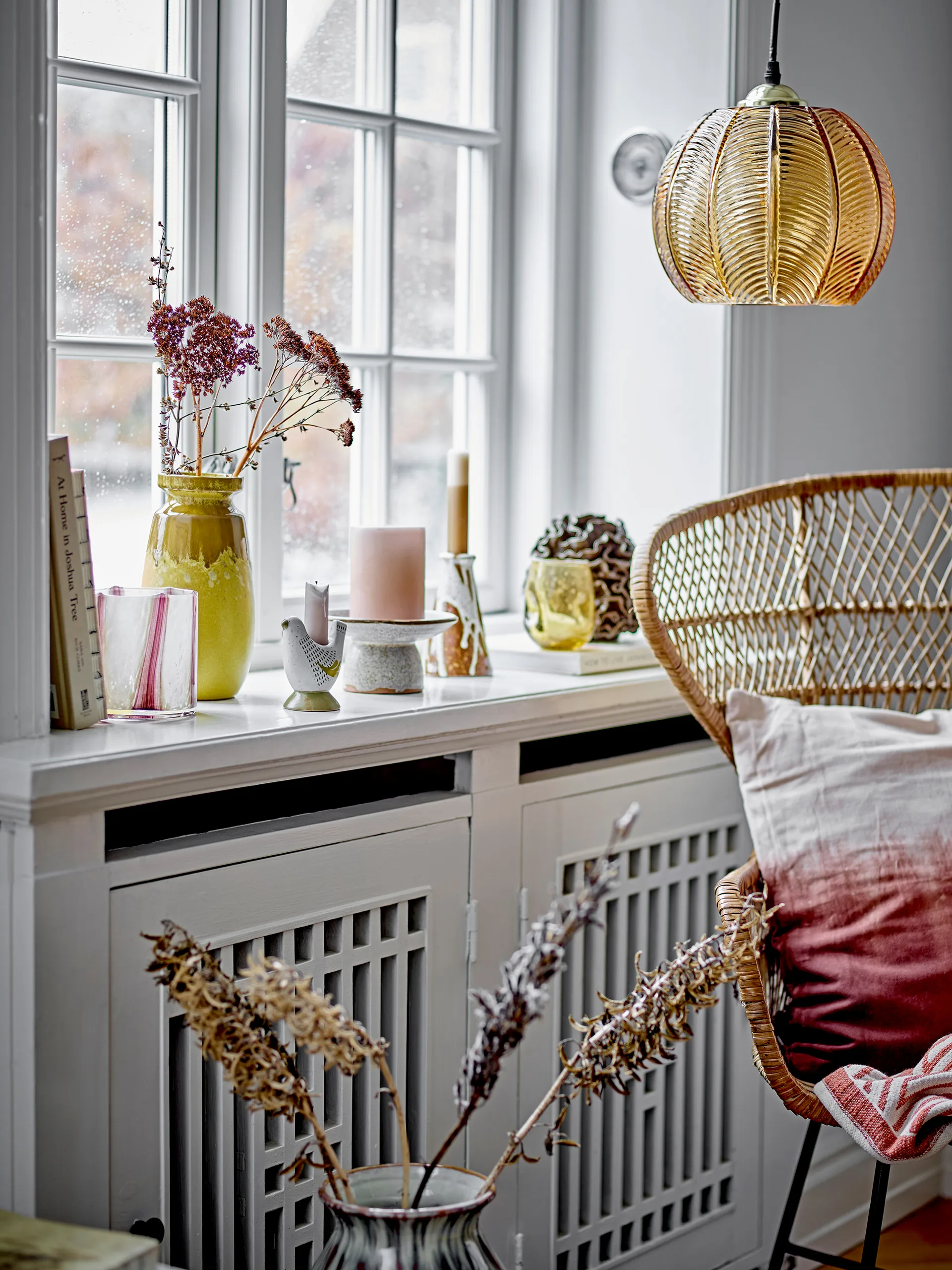 Lámpara colgante Adar Ø22 cm, Marrón Bloomingville