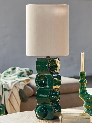 Lámpara de mesa Brady - Green, Ø25 cm - Bloomingville
