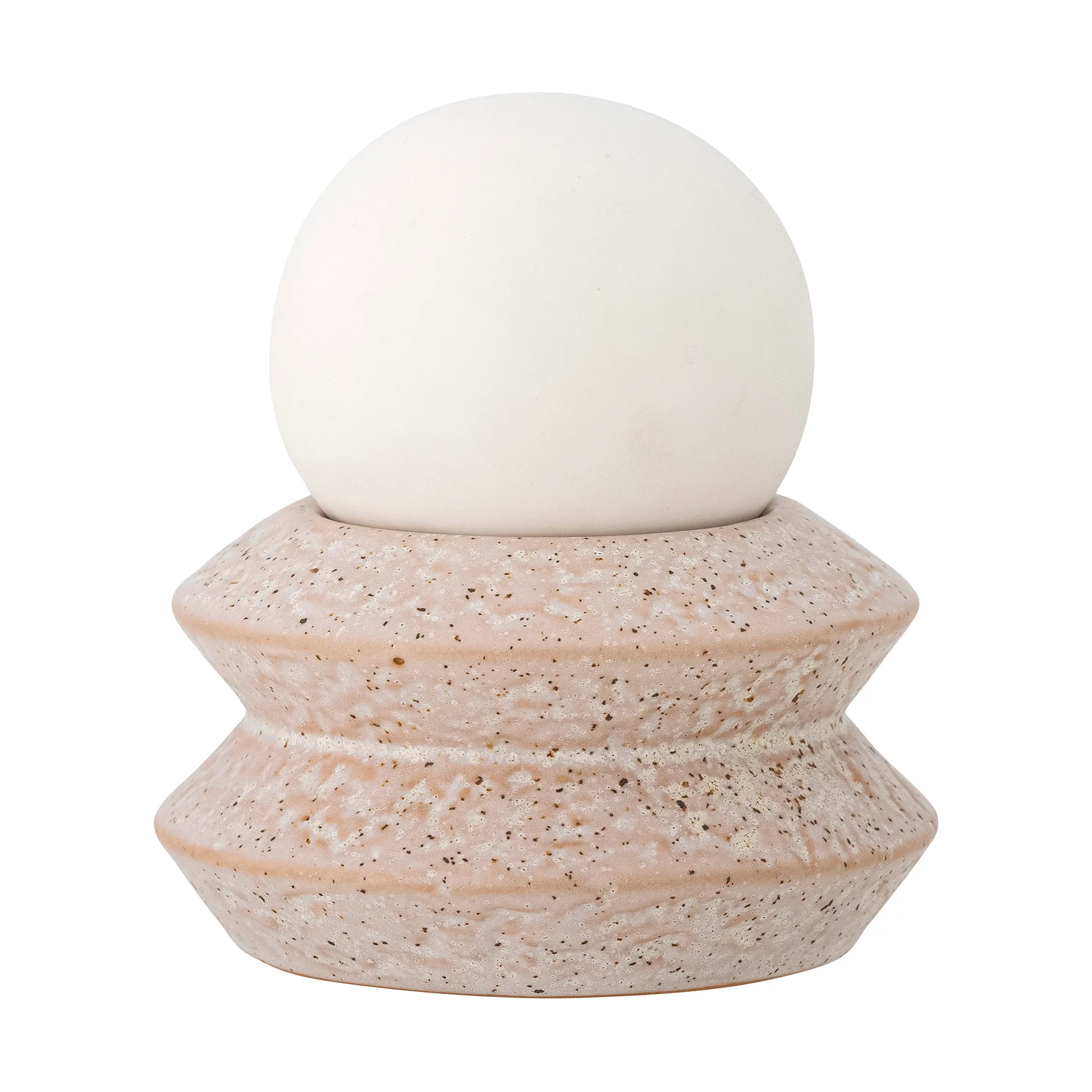 Lámpara de mesa portátil Capella Ø10x11 cm, White double Bloomingville