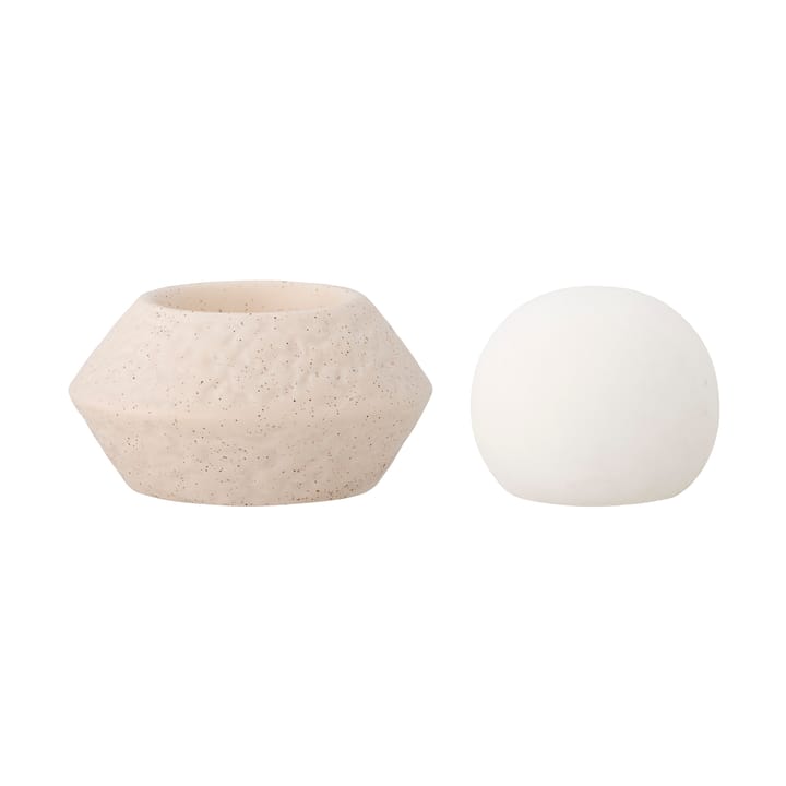 Lámpara de mesa portátil Capella Ø10x11 cm, White single Bloomingville