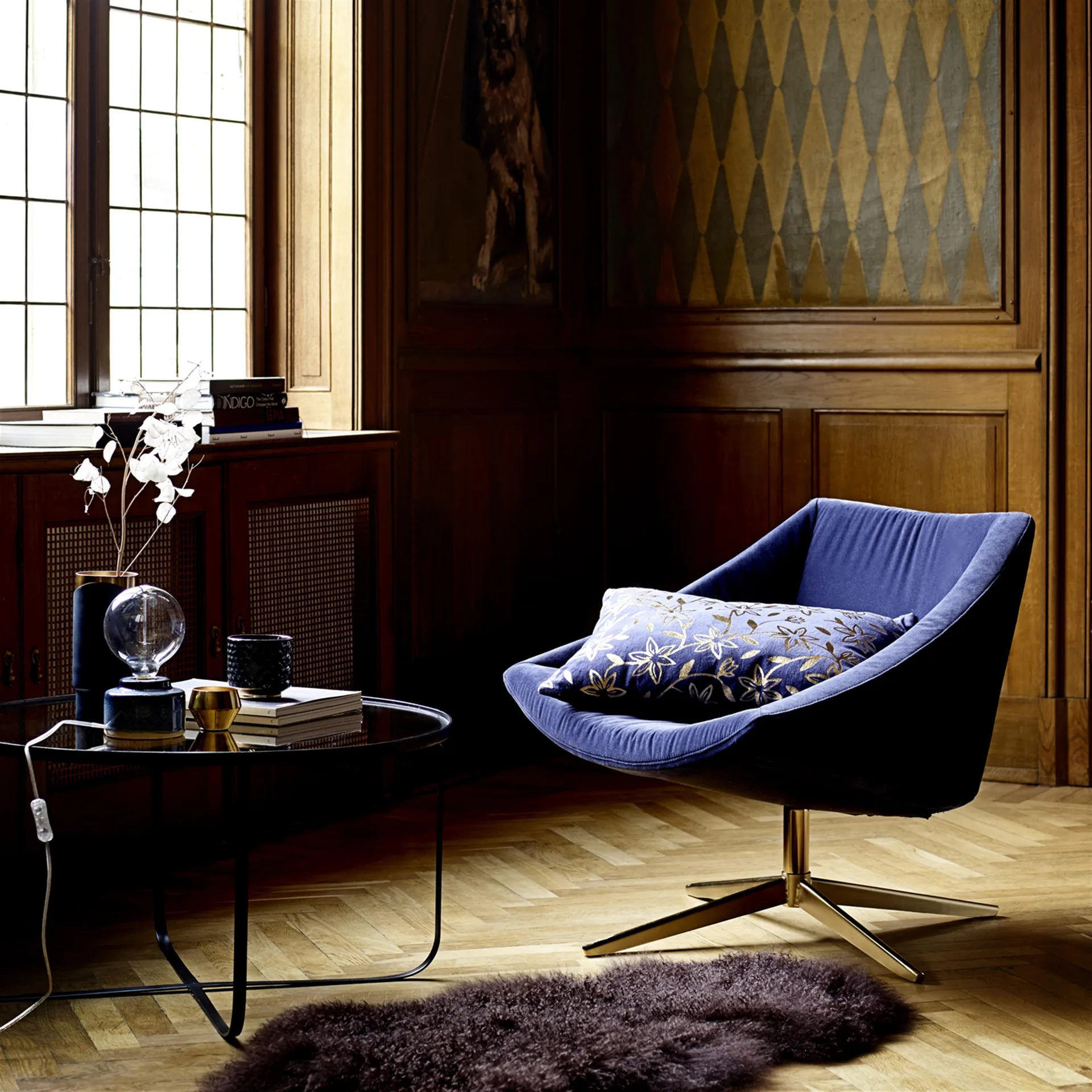 Maceta Bloomingville gres Ø10 cm, azul Bloomingville