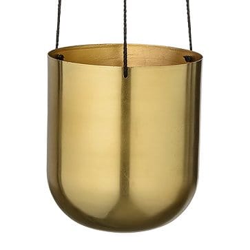 Maceta colgante Bloomingville metal Ø13.5 cm, latón Bloomingville