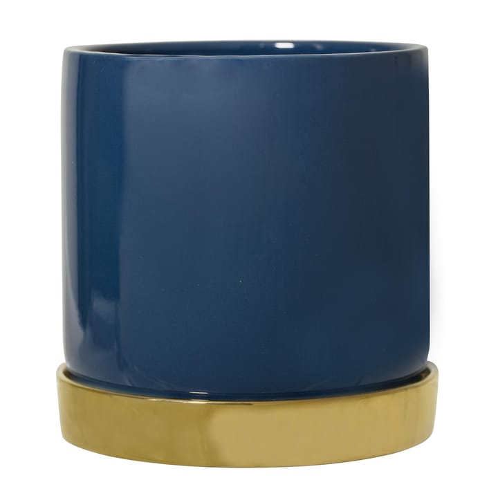 Maceta con plato Bloomingville - azul - Bloomingville