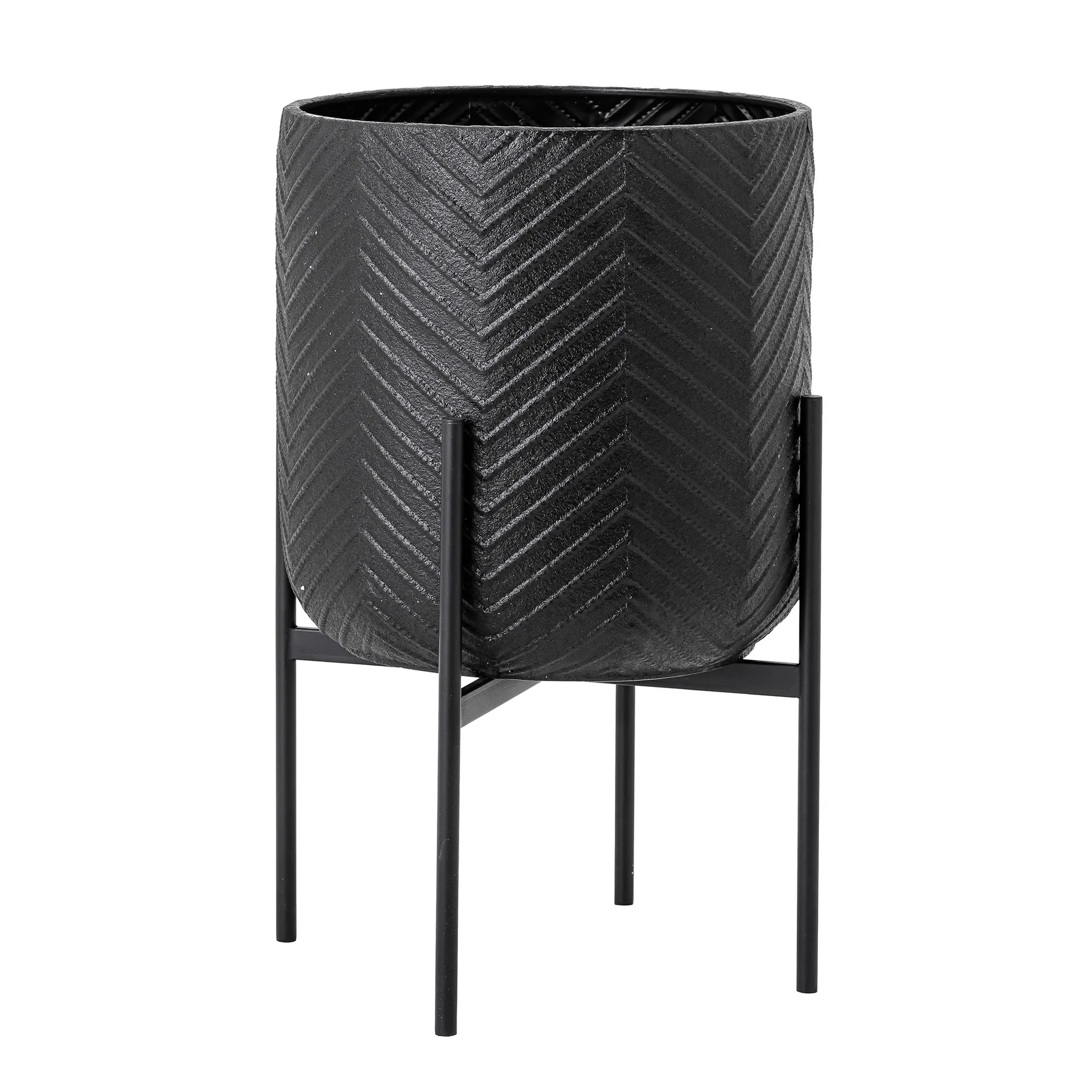 Maceta con soporte Bloomingville Ø39 cm, negro Bloomingville