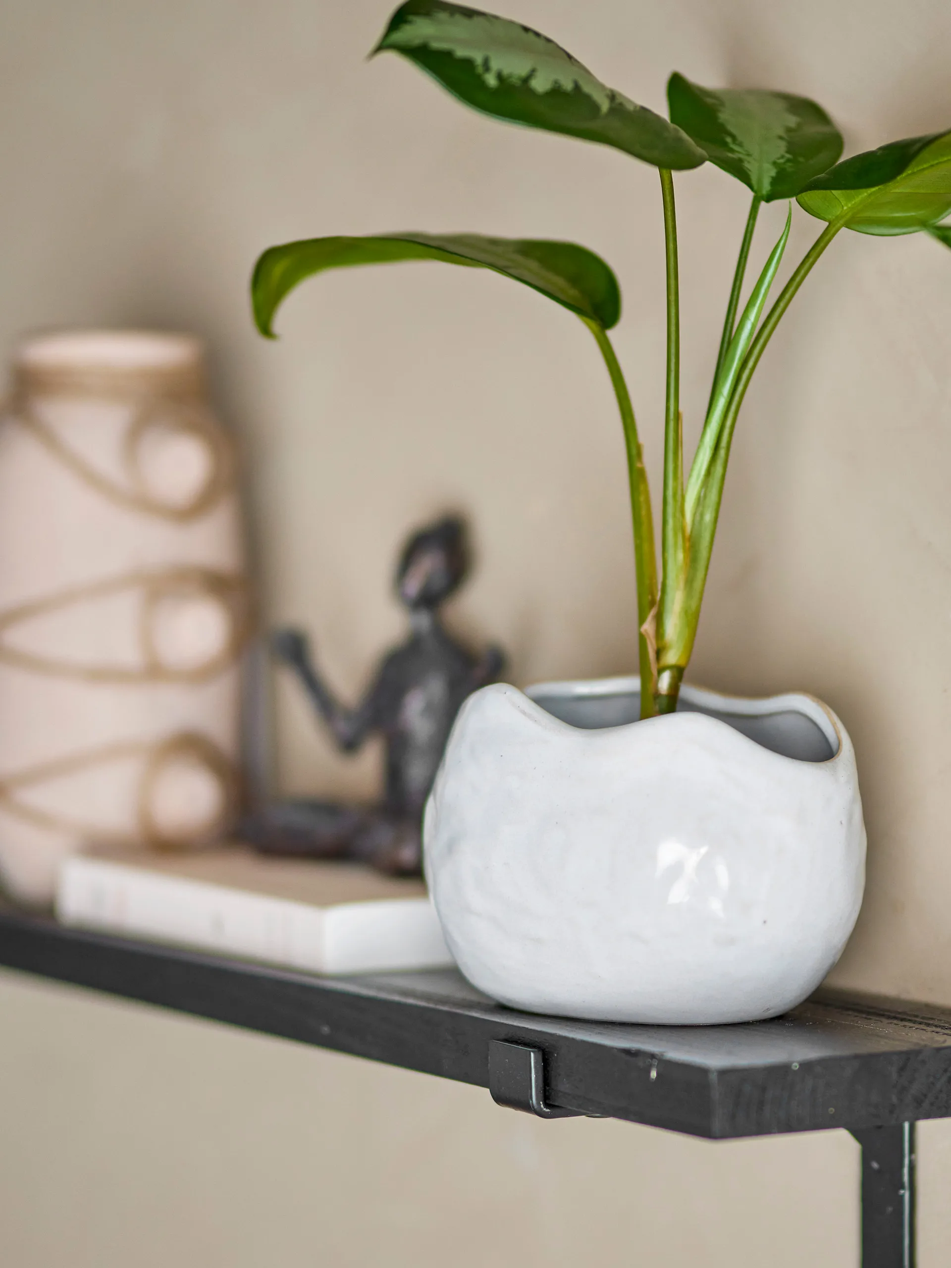 Maceta Pennie 16,5x11x13 cm, White Bloomingville