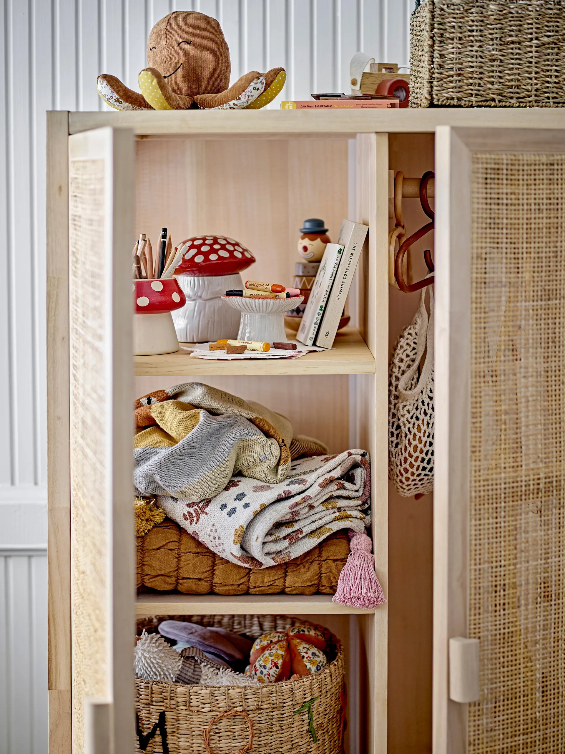 Maceta Sophine Ø12x10,5 cm, Red mushroom Bloomingville