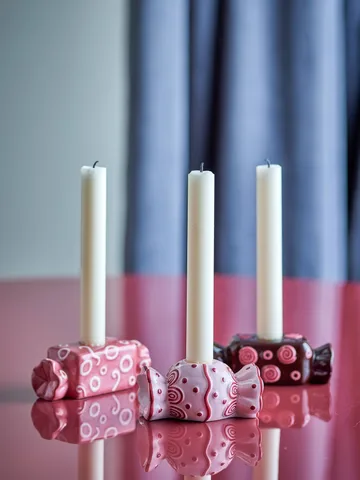 Maiano candelabro - Rose, 3 piezas, 12 cm - Bloomingville