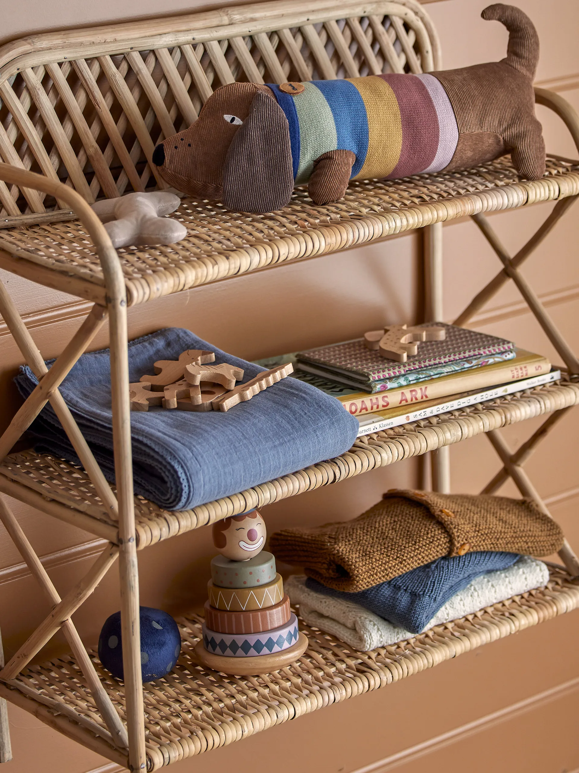 Manta Bloomingville Muslin 80x100 cm, azul Bloomingville