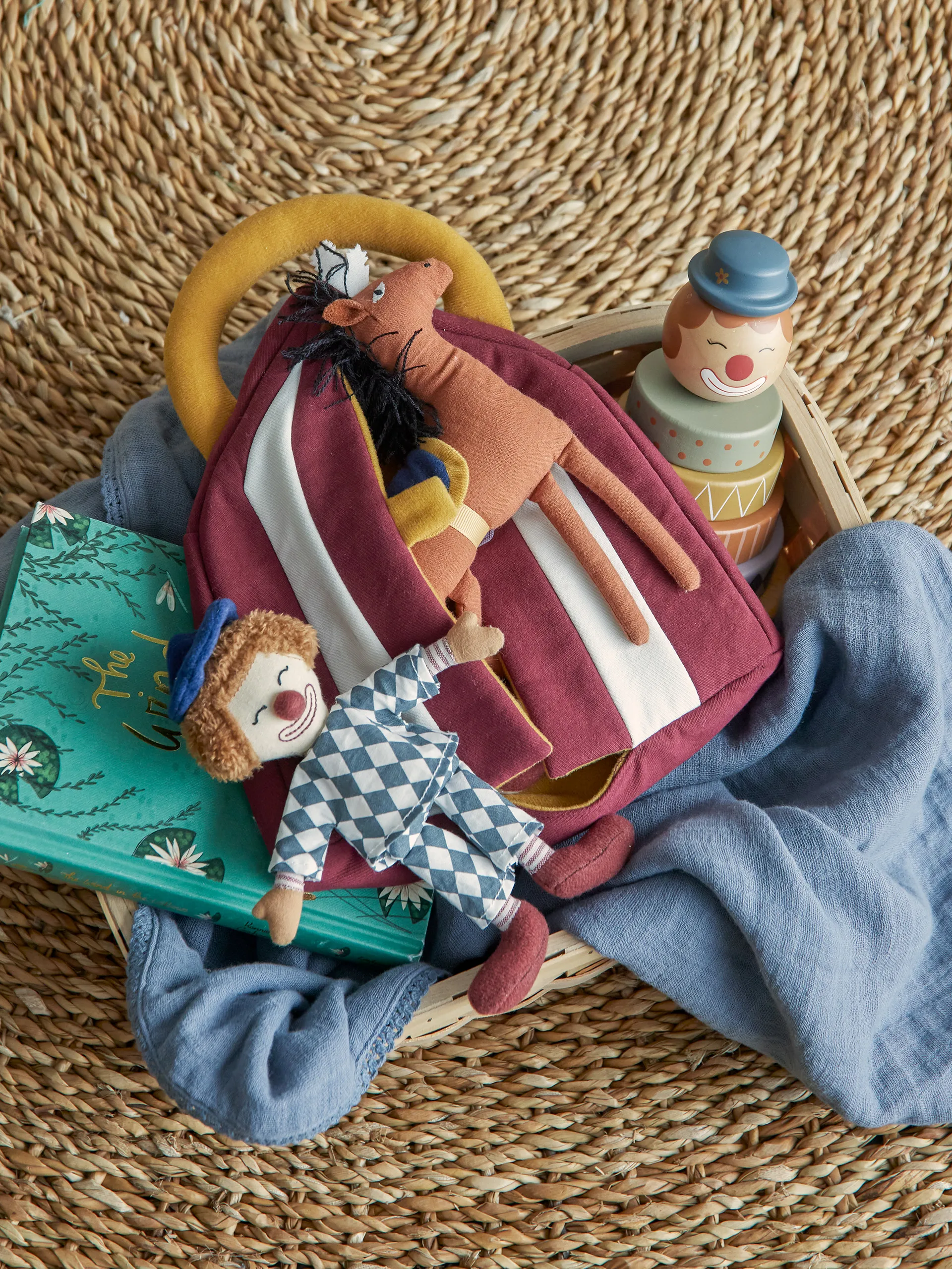 Manta Bloomingville Muslin 80x100 cm, azul Bloomingville