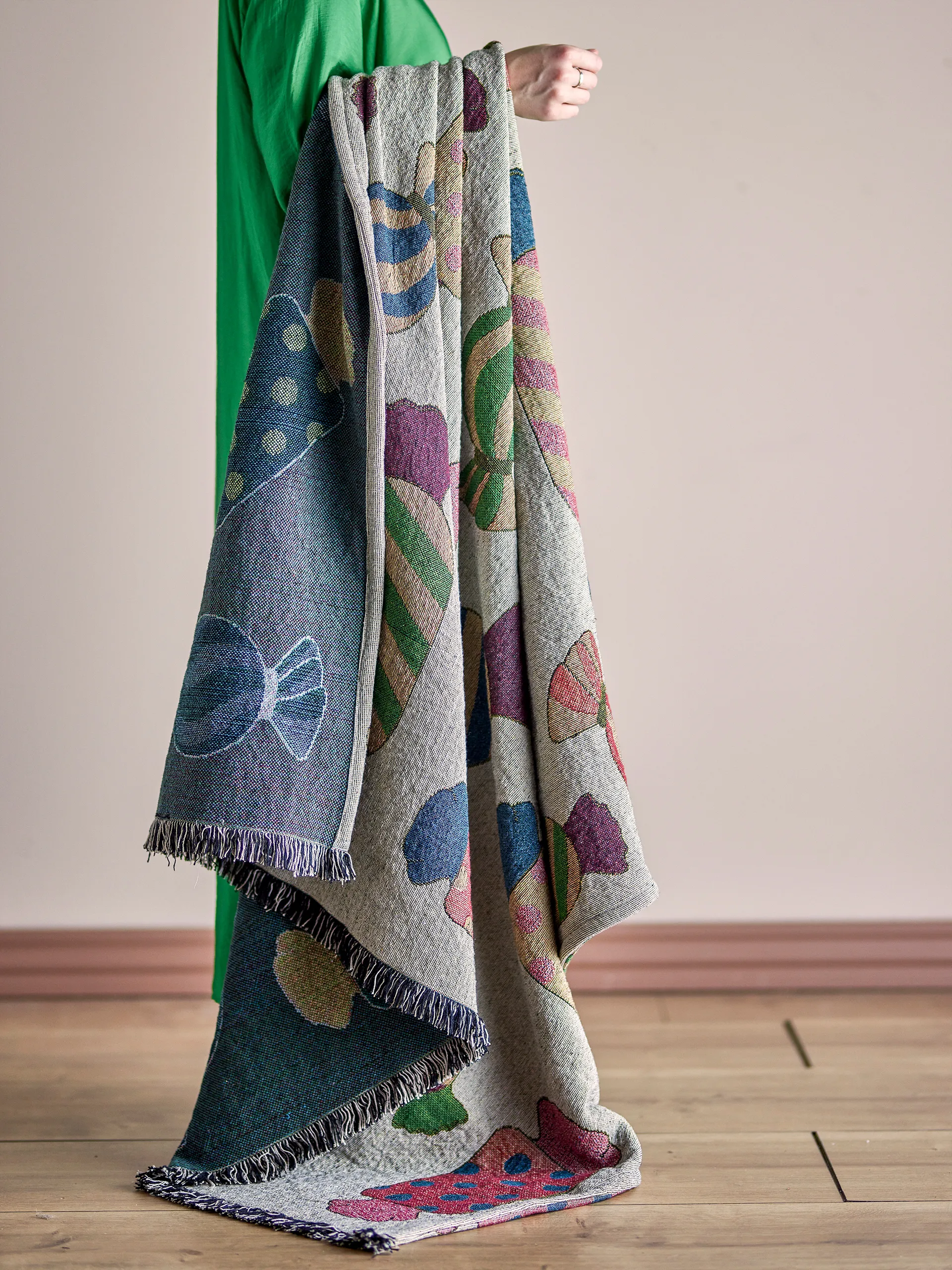 Manta Caramella 130x150 cm, Natural Bloomingville