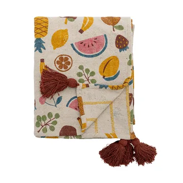 Manta de algodón Fruitta 160x130 cm - Amarillo - Bloomingville