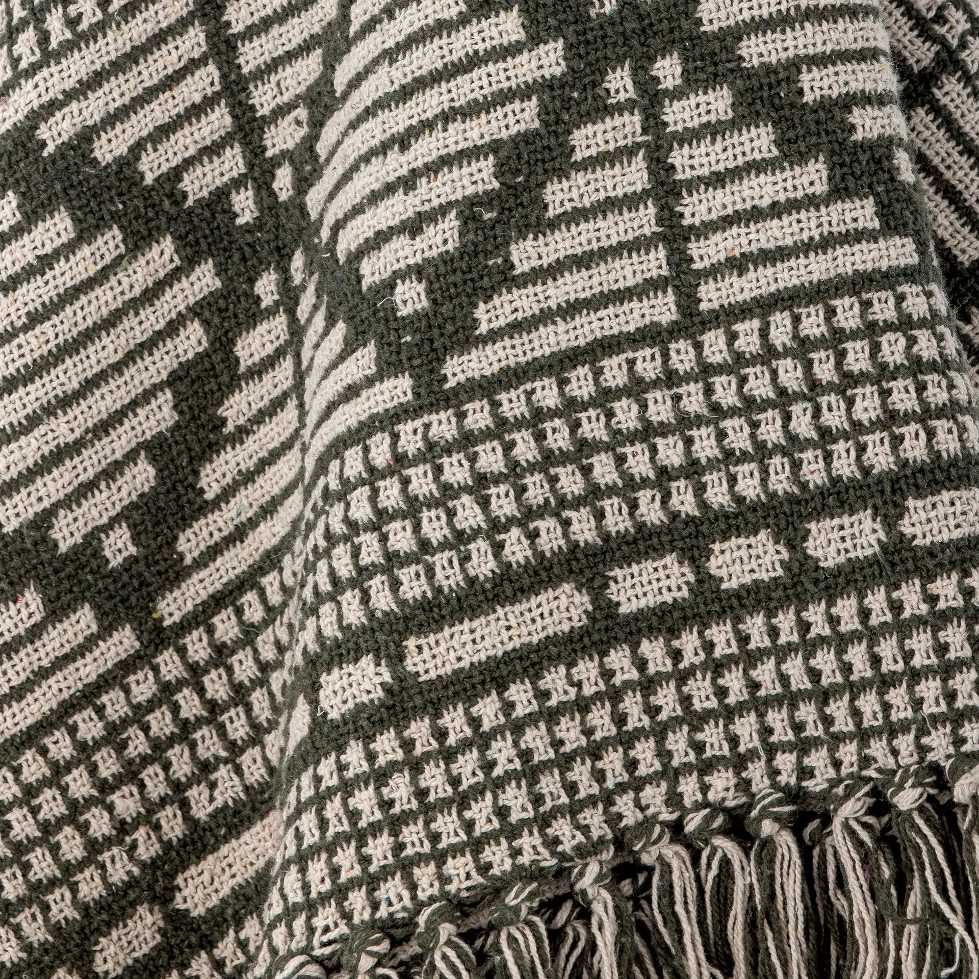 Manta de algodón Gutte 130x160 cm, Verde Bloomingville