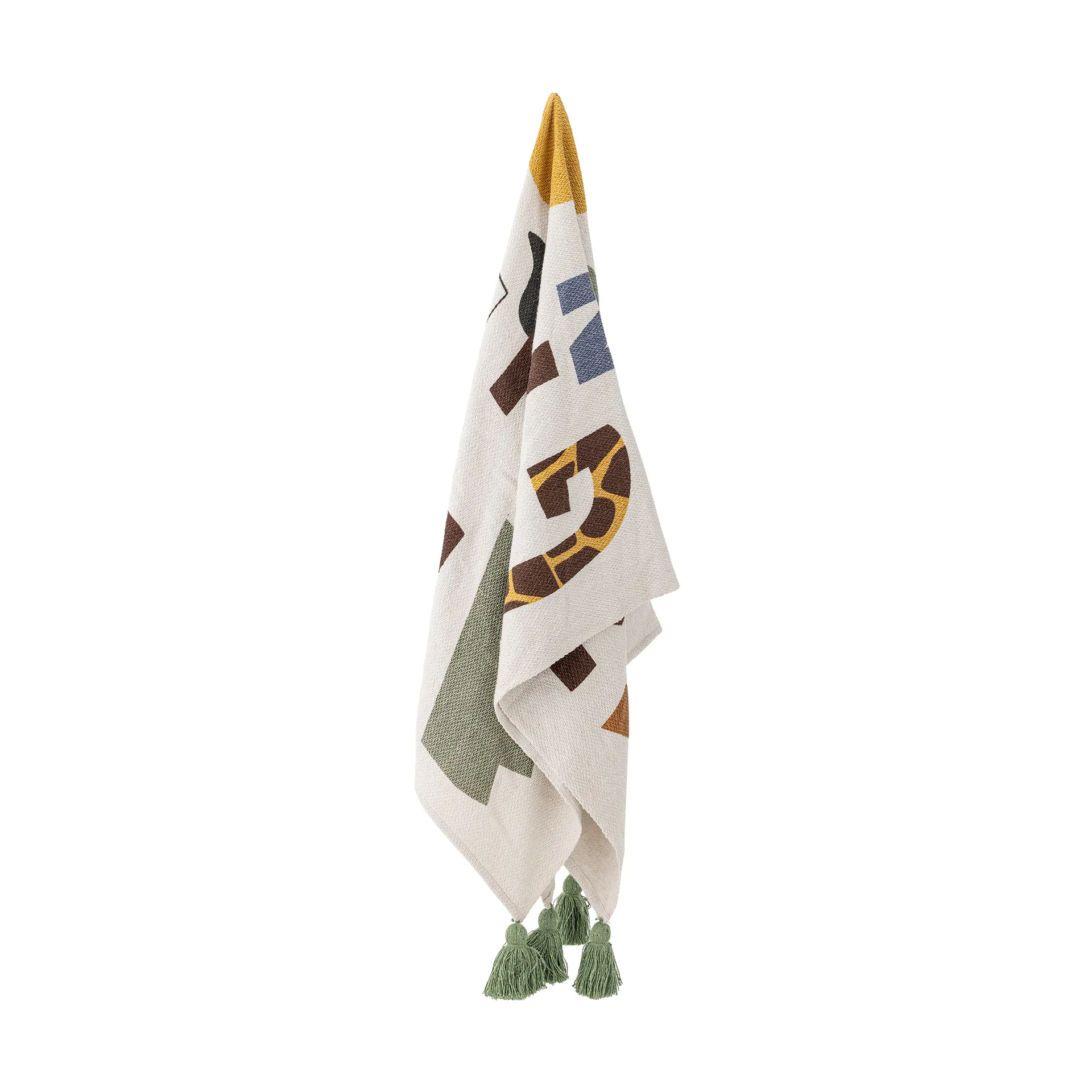 Manta de algodón Memmo 160x130 cm, Natural Bloomingville