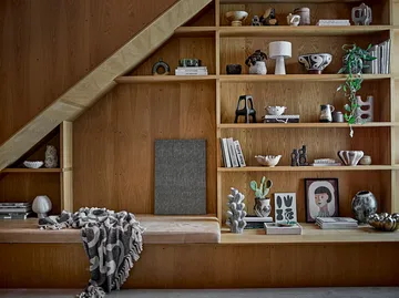 Manta de algodón Salobre 160x130 cm - Negro - Bloomingville