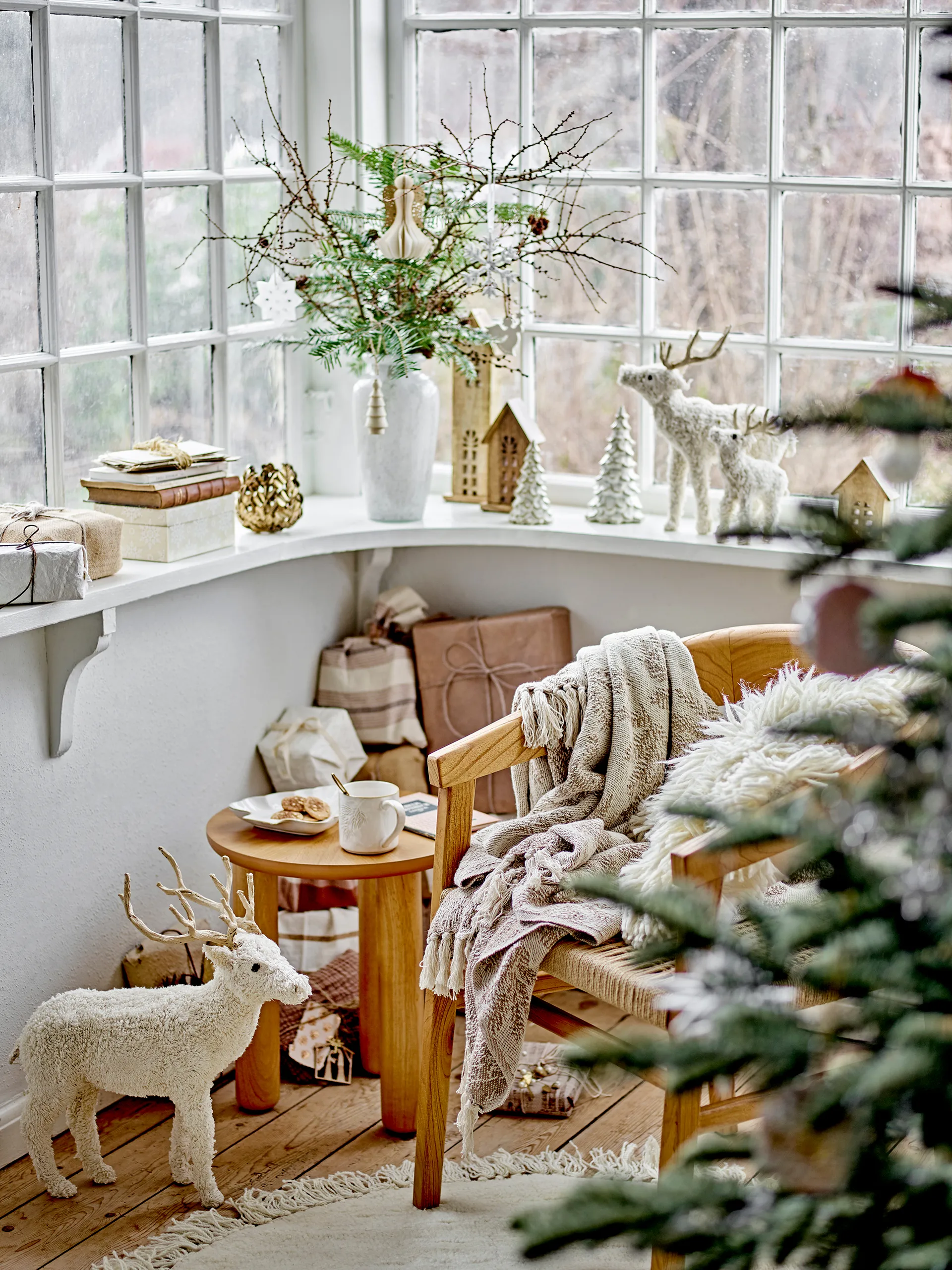 Manta Gabriela 130x160 cm, Marrón Bloomingville