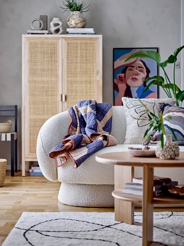 Manta Roosi 130x150 cm - azul - Bloomingville