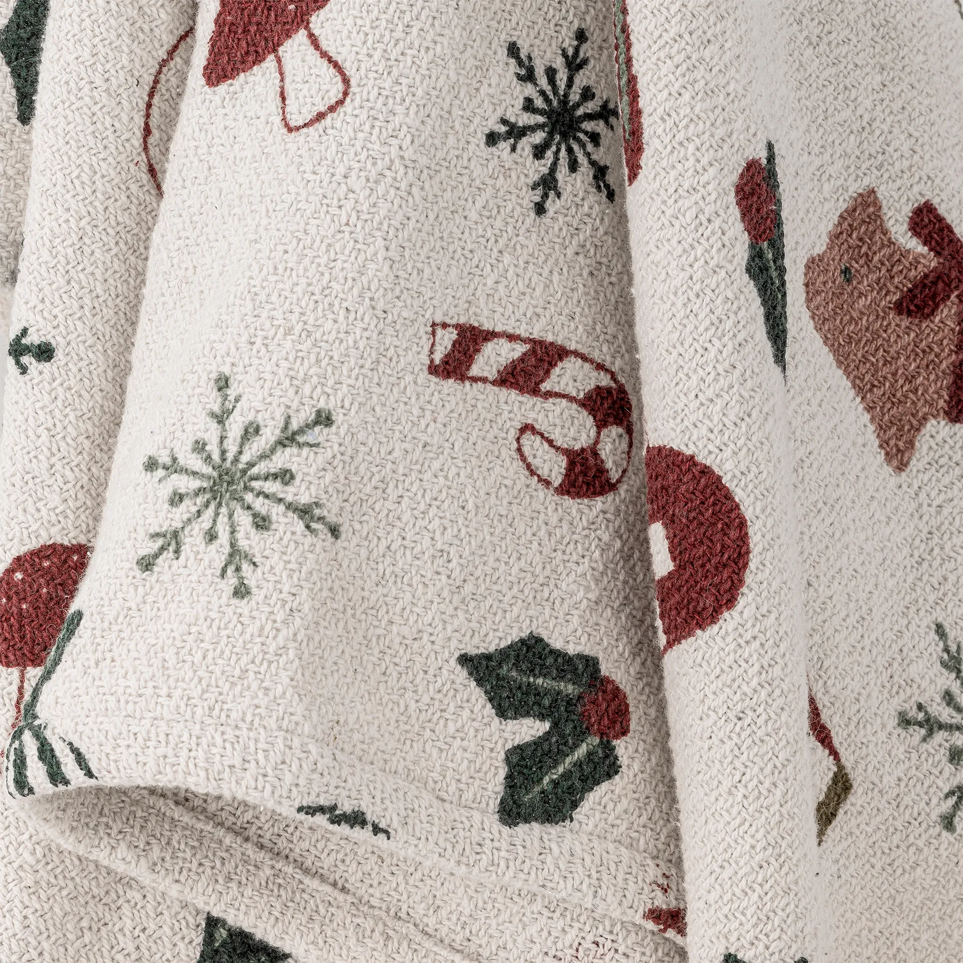 Manta Yule 130x160 cm, Beige Bloomingville