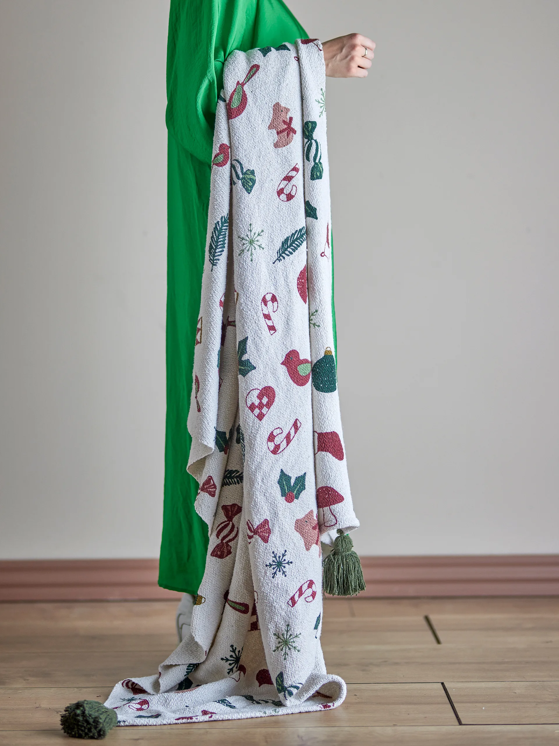 Manta Yule 130x160 cm, Beige Bloomingville