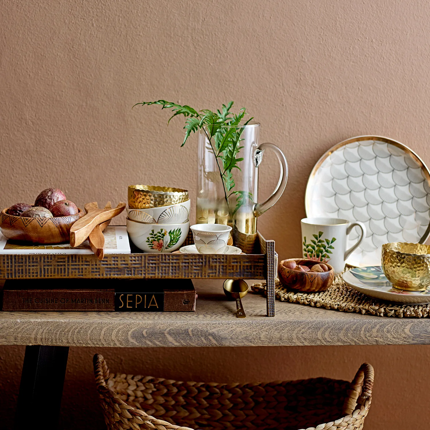 Mantel individual Bloomingville alga 34x50 cm, Natural Bloomingville