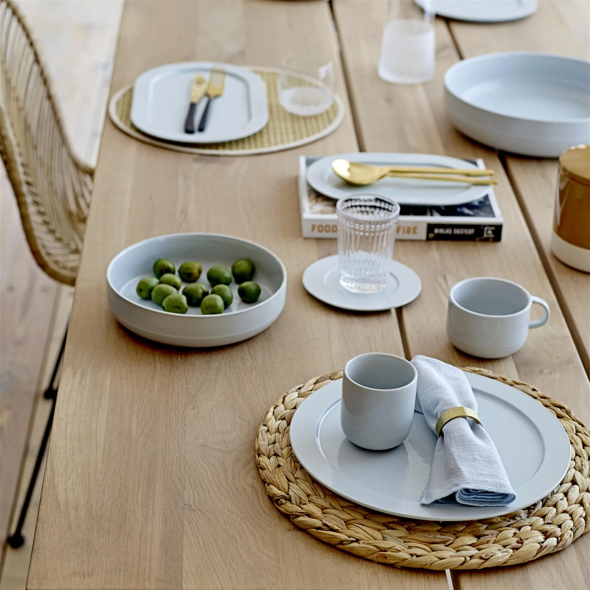 Mantel individual Bloomingville trenzado, Ø 35 cm Bloomingville