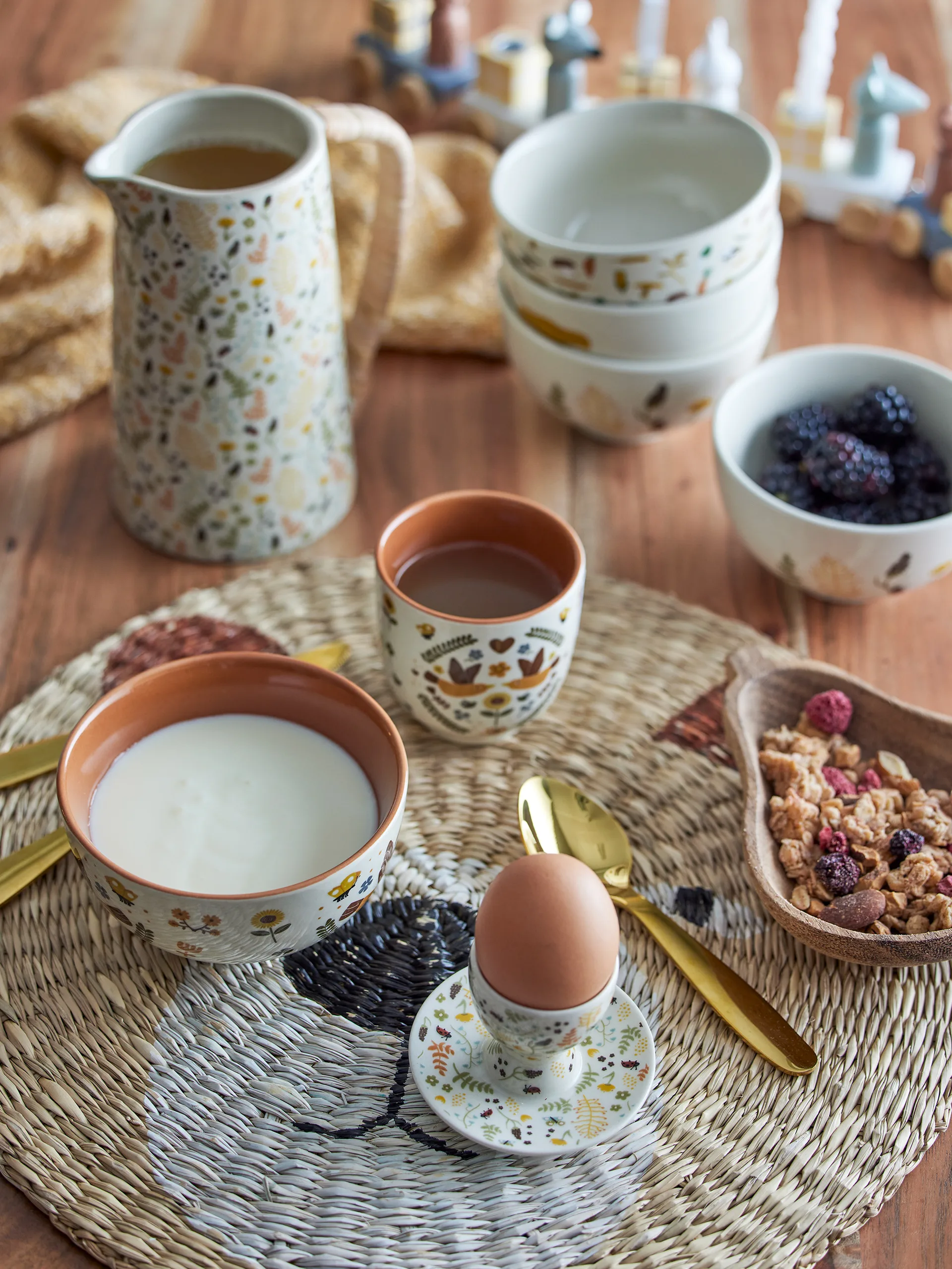 Mantel individual Malla Ø38 cm, Oso Bloomingville