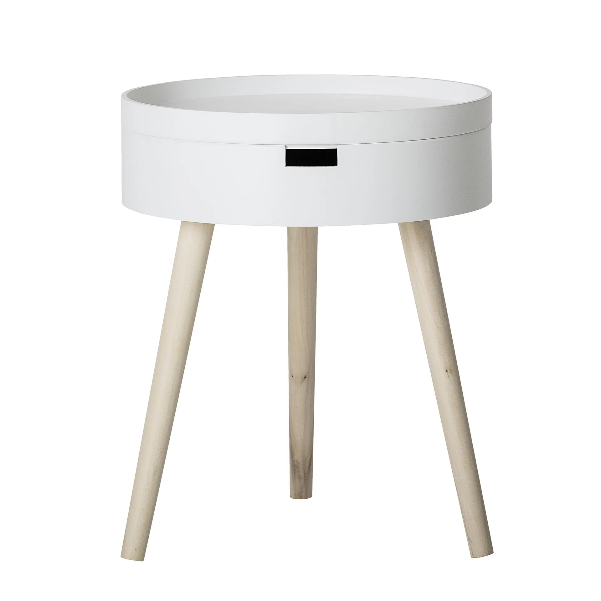 Mesa auxiliar Bloomingville, blanco-natural Bloomingville