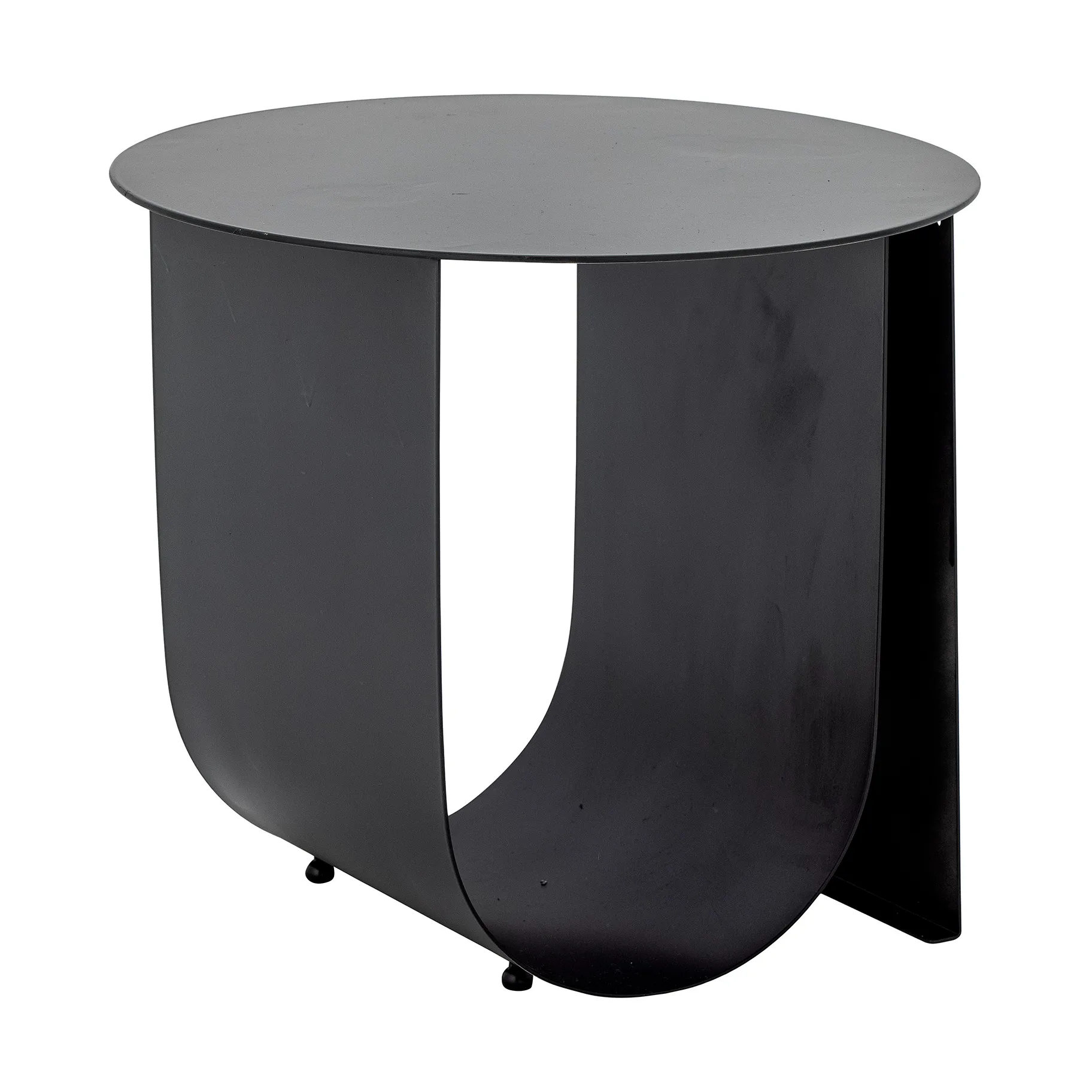 Mesa auxiliar Cher Ø43 cm, Negro Bloomingville