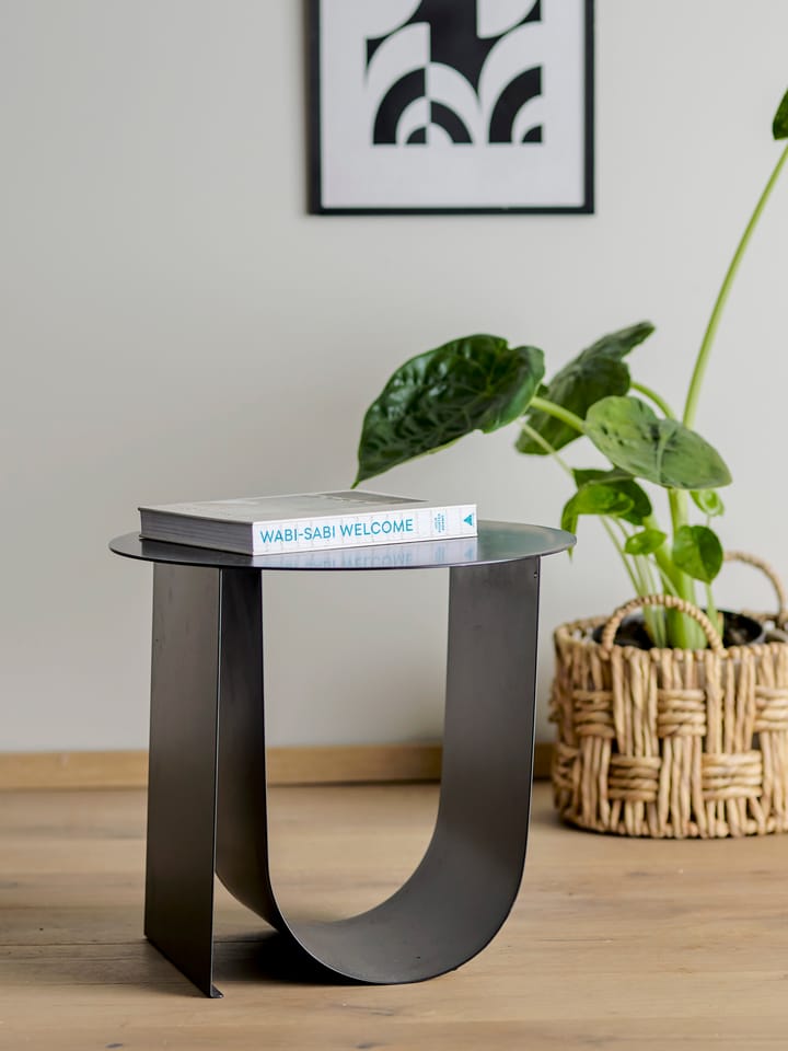Mesa auxiliar Cher Ø43 cm, Negro Bloomingville