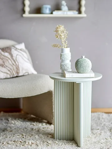 Mesa auxiliar Edith Ø40 cm - Blanco - Bloomingville