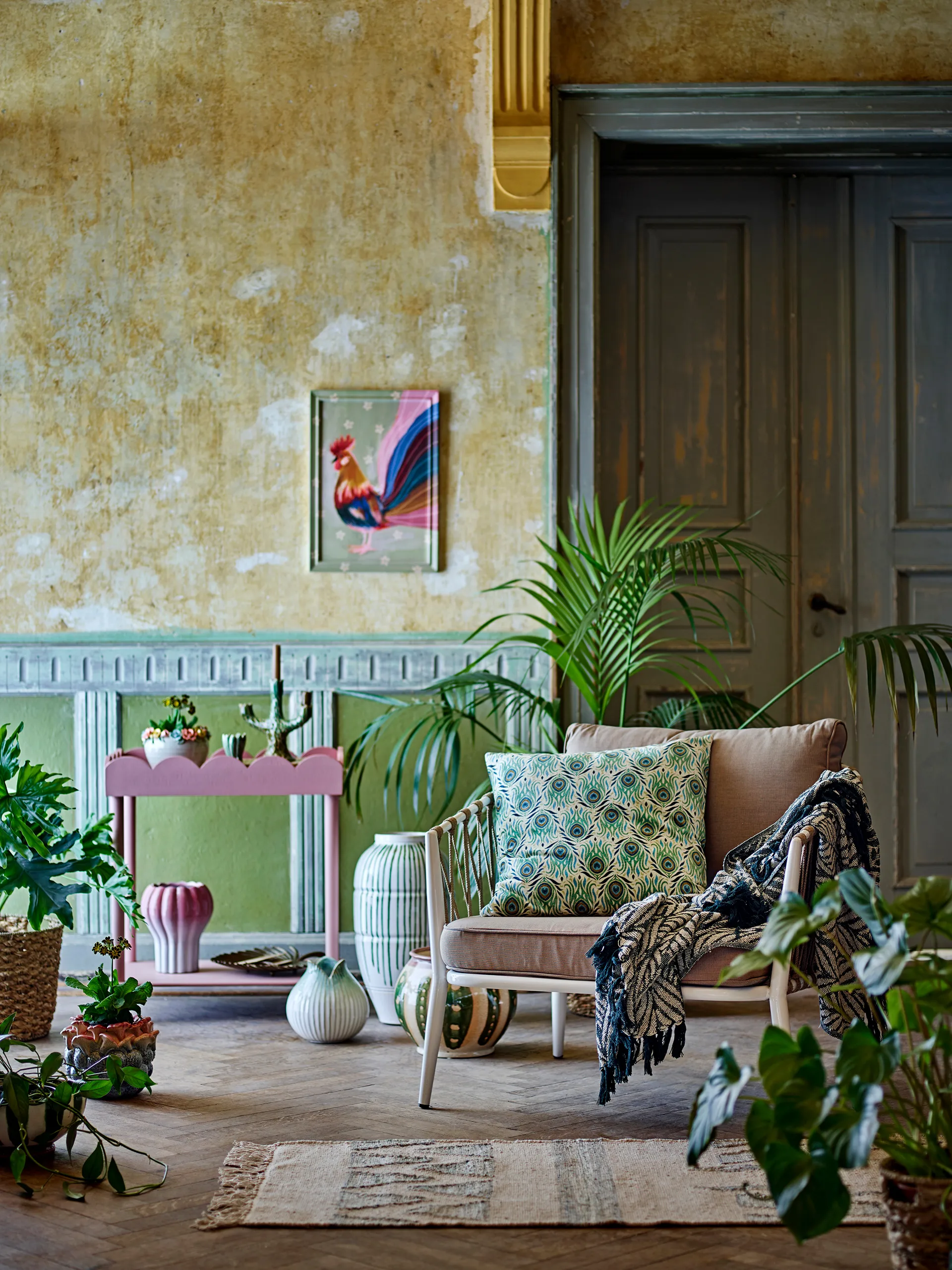 Mesa auxiliar Isola 60x68 cm, Rosa Bloomingville