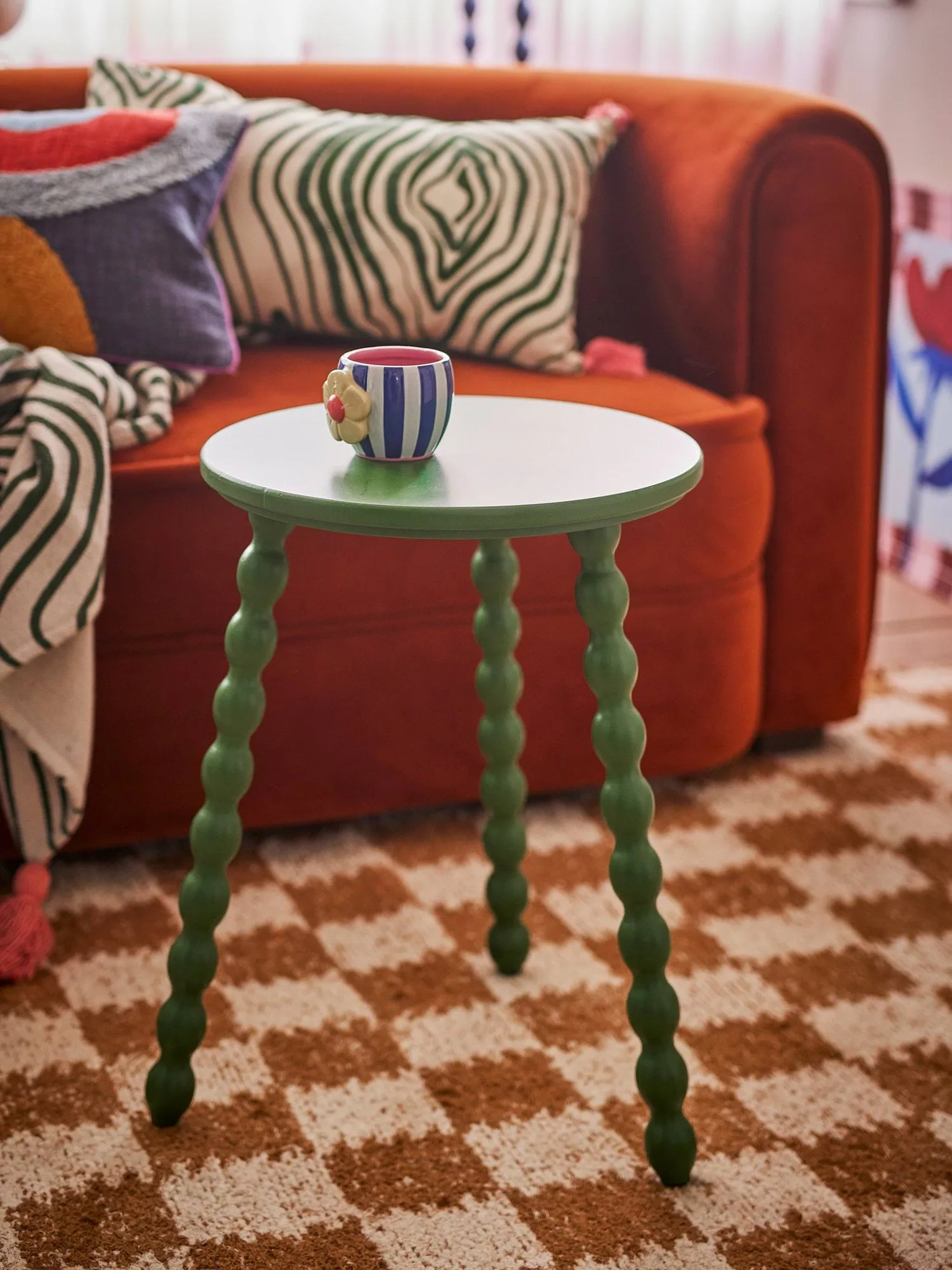 Mesa auxiliar Salino, Green, Ø41 cm Bloomingville