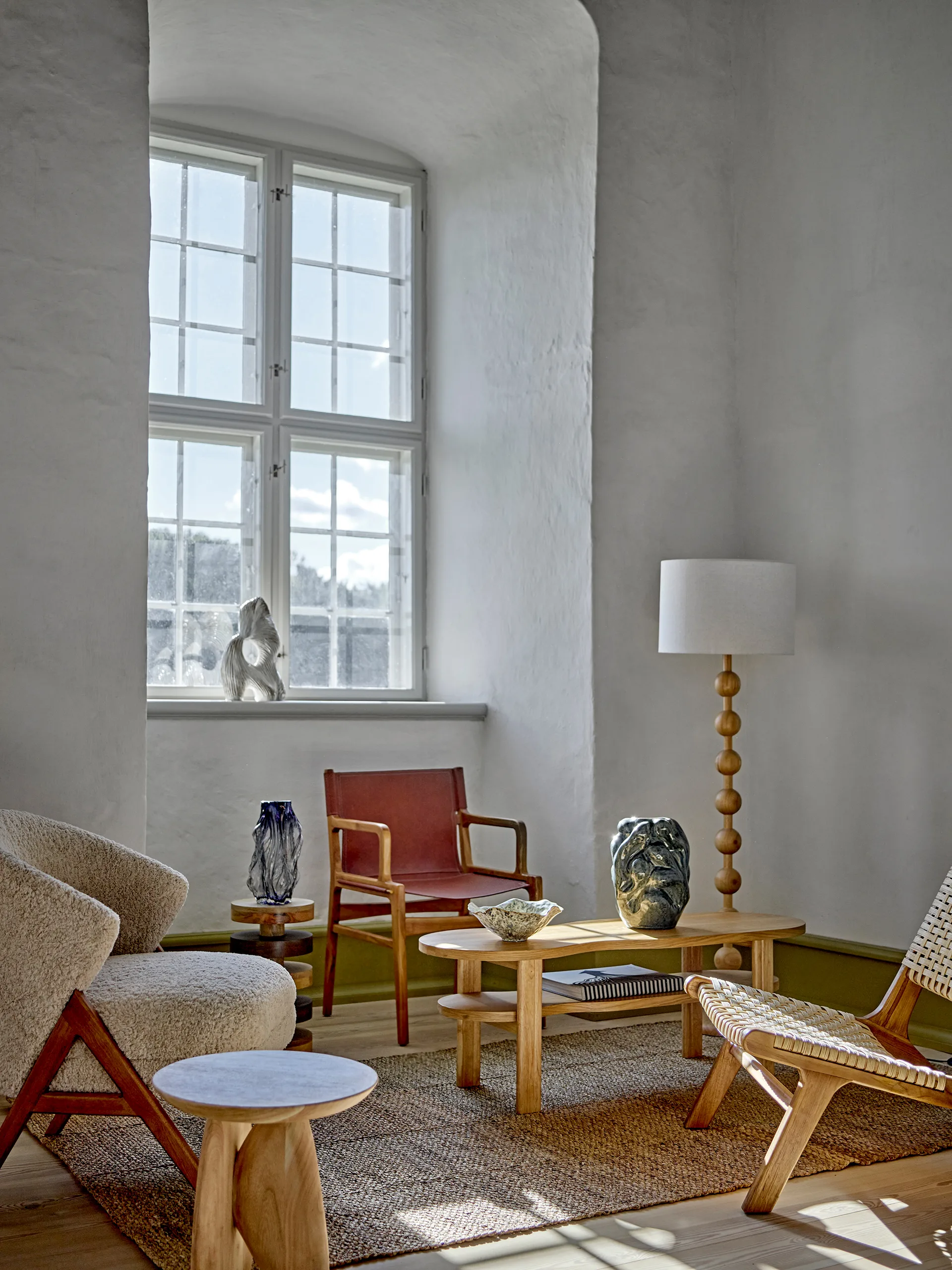 Mesa Franka Ø25x46 cm, Brown Bloomingville