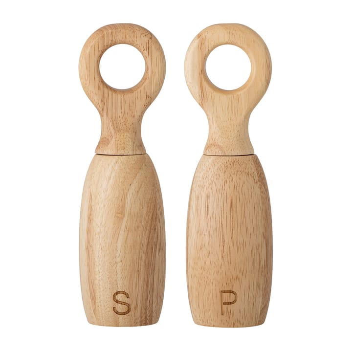 Molinillo de sal y pimienta Martim 21 cm - madera de caucho - Bloomingville