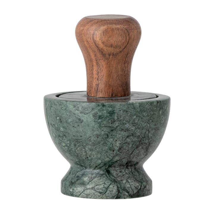 Mortero Banou Ø10 cm, mármol verde-madera de mango Bloomingville