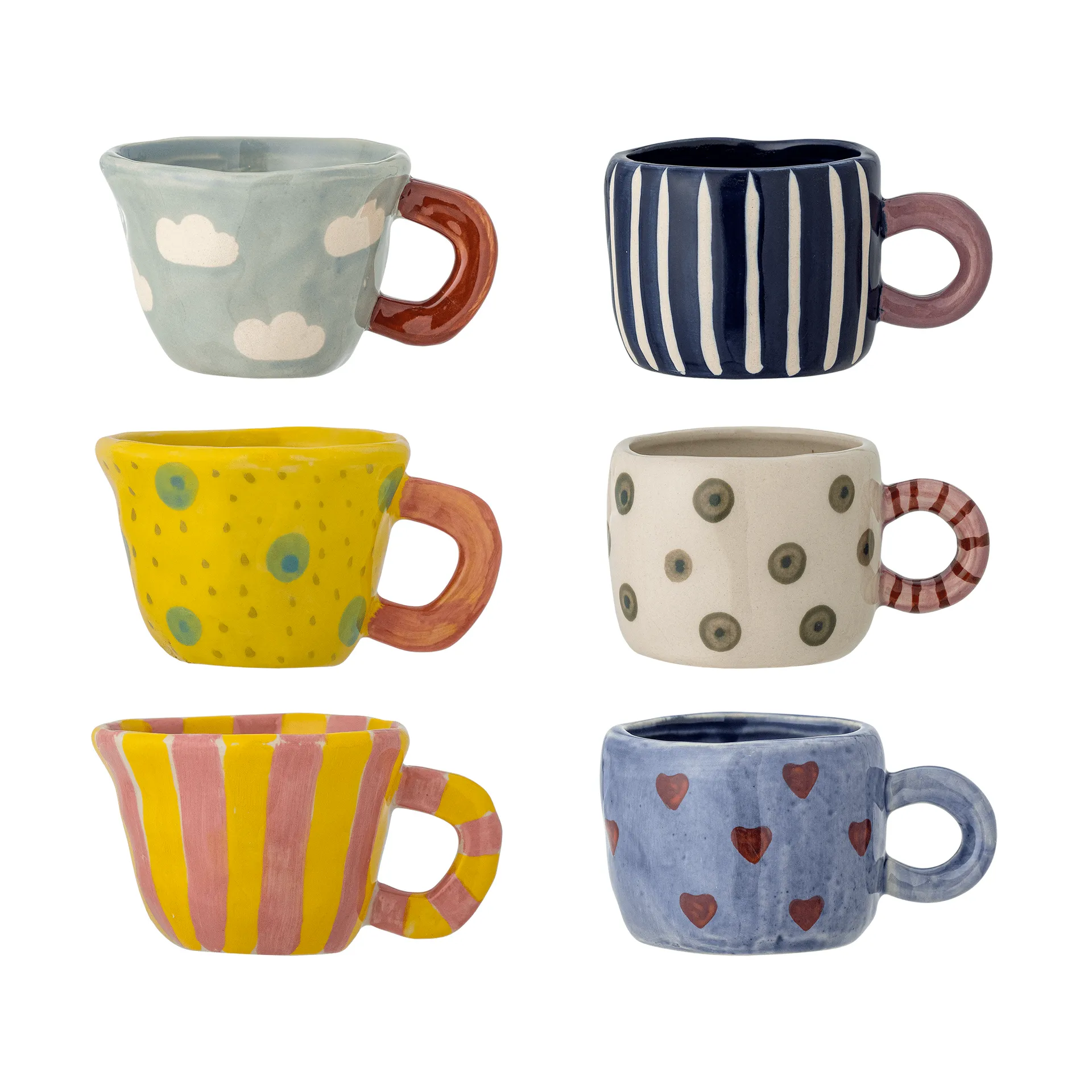 Nini taza, Multicolor, 6 piezas Bloomingville