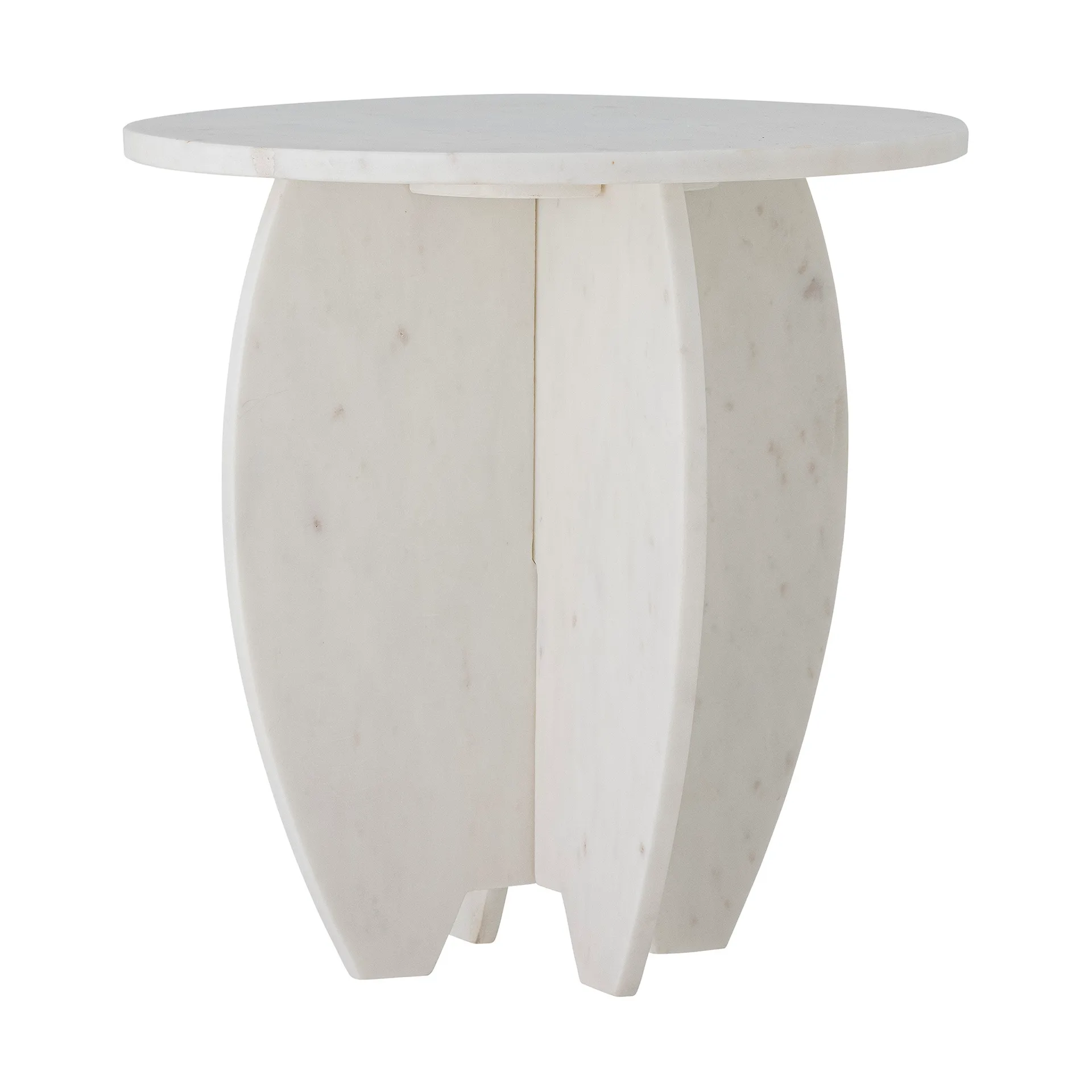 Pedestal Sendai Ø30,5x31 cm, White marble Bloomingville