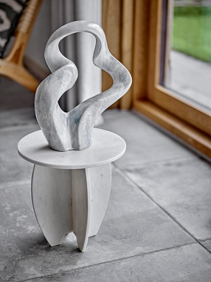 Pedestal Sendai Ø30,5x31 cm - White marble - Bloomingville