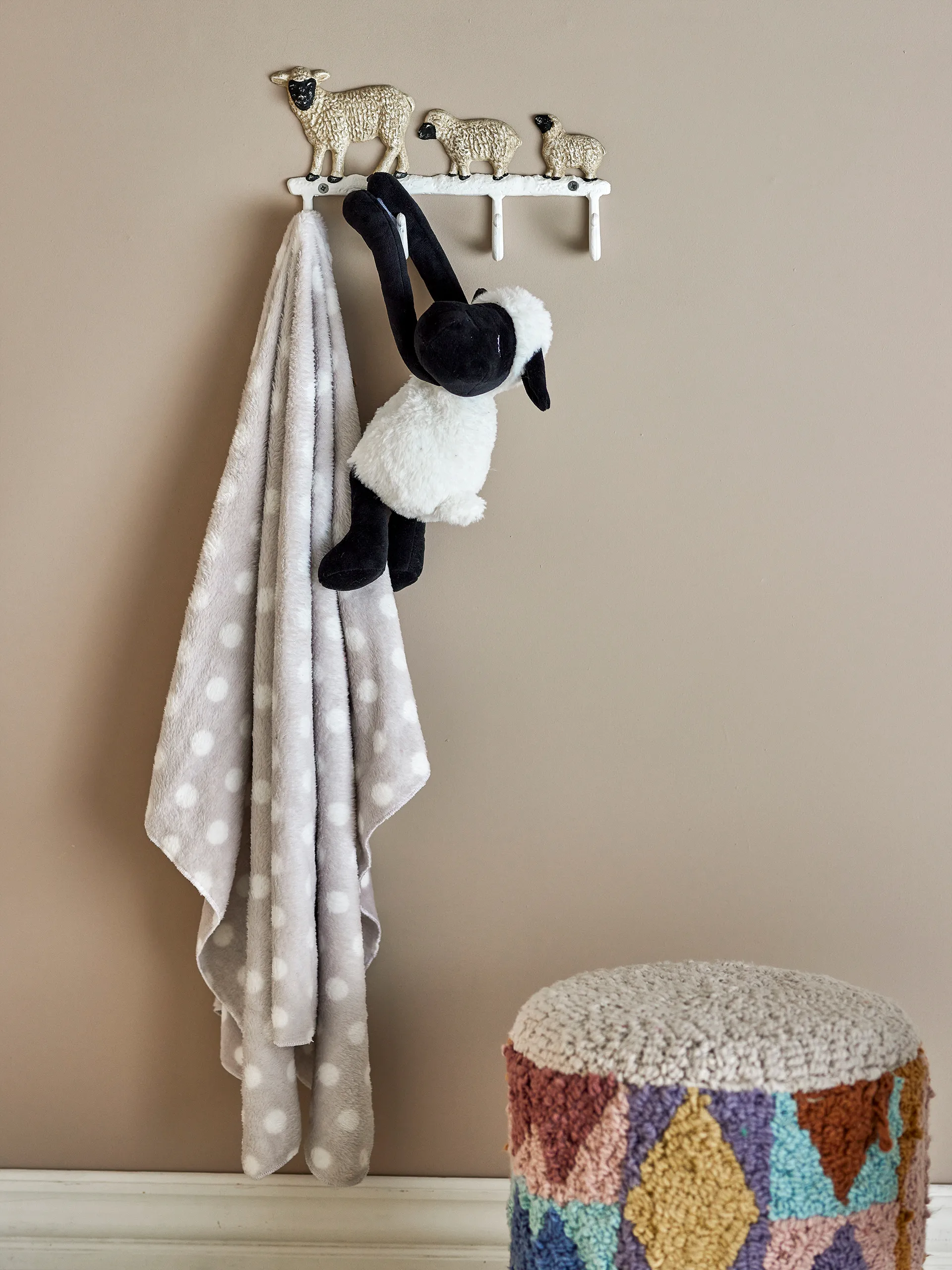 Peluche con manta Dolly, Ovejas Bloomingville