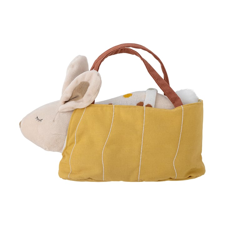 Peluche Villja 2 piezas, White-yellow bunny Bloomingville